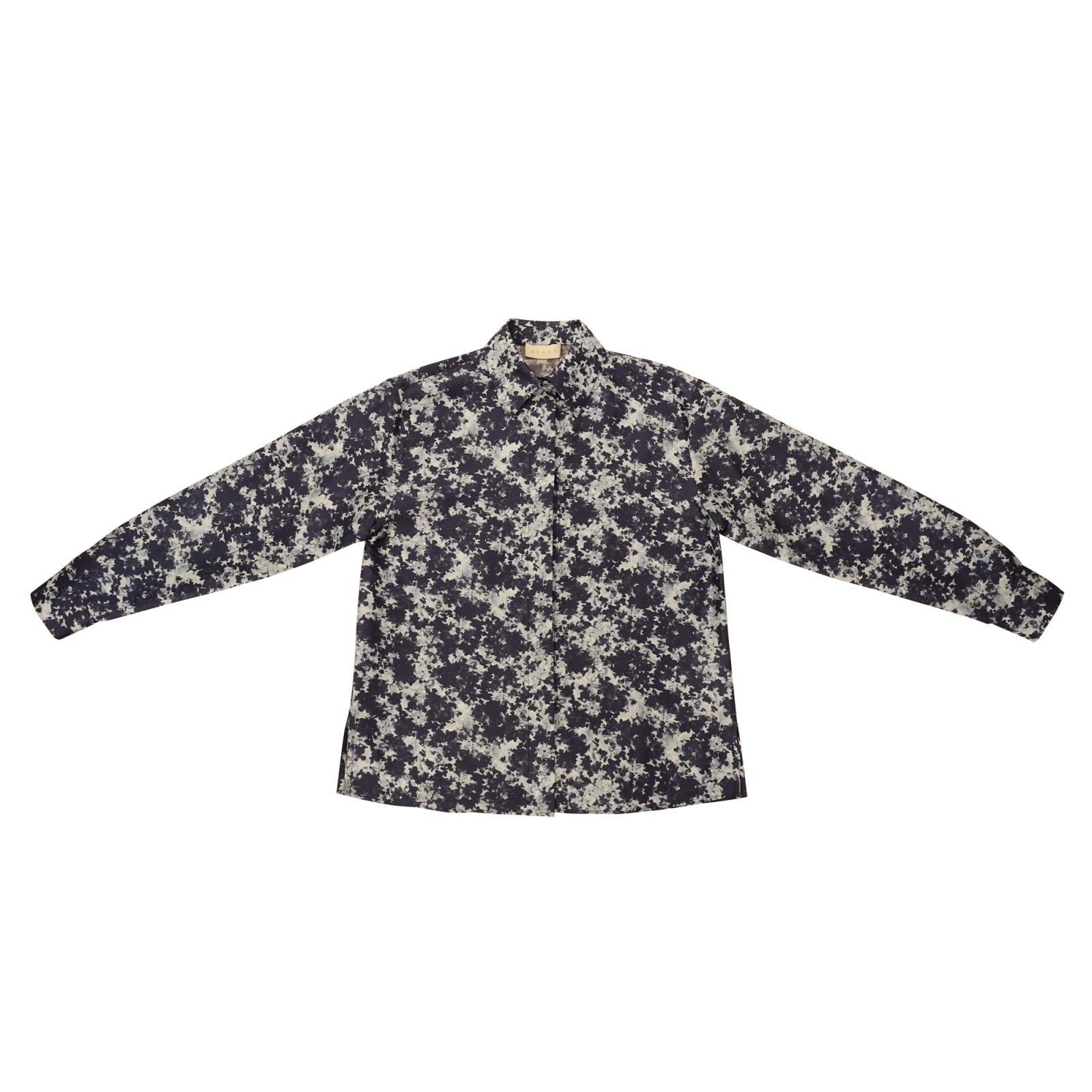 Silken Blossom Elegance Shirt - ADAMO