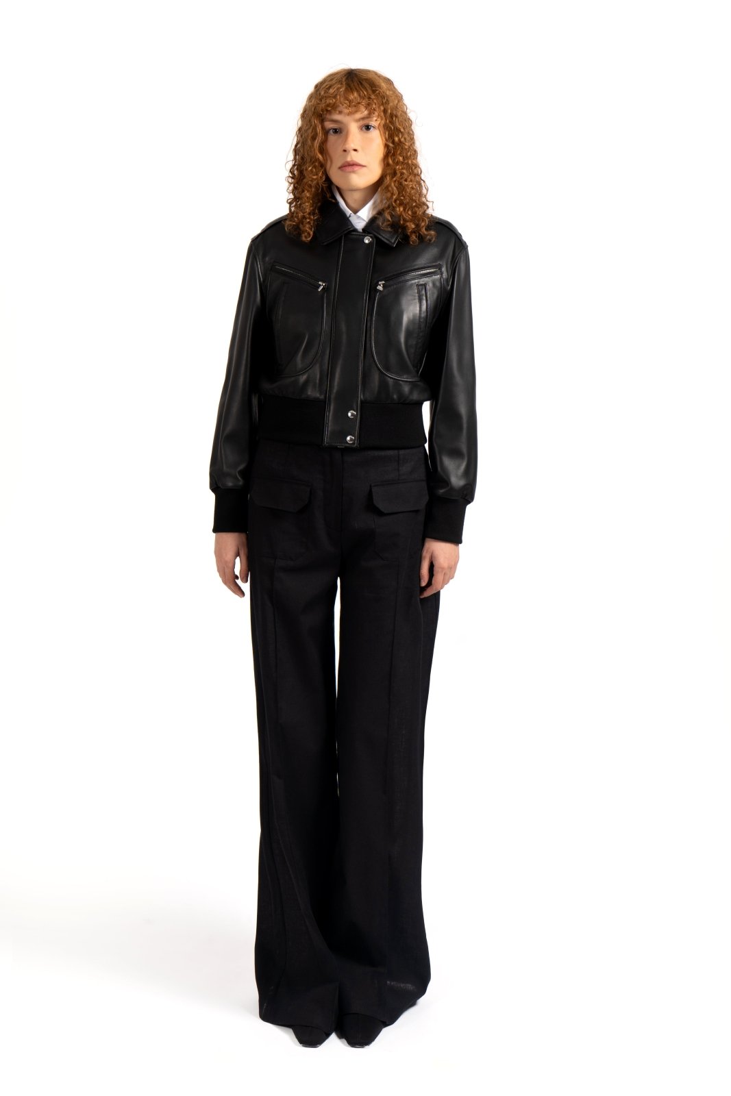 Sleek Leather Jacket - ADAMO