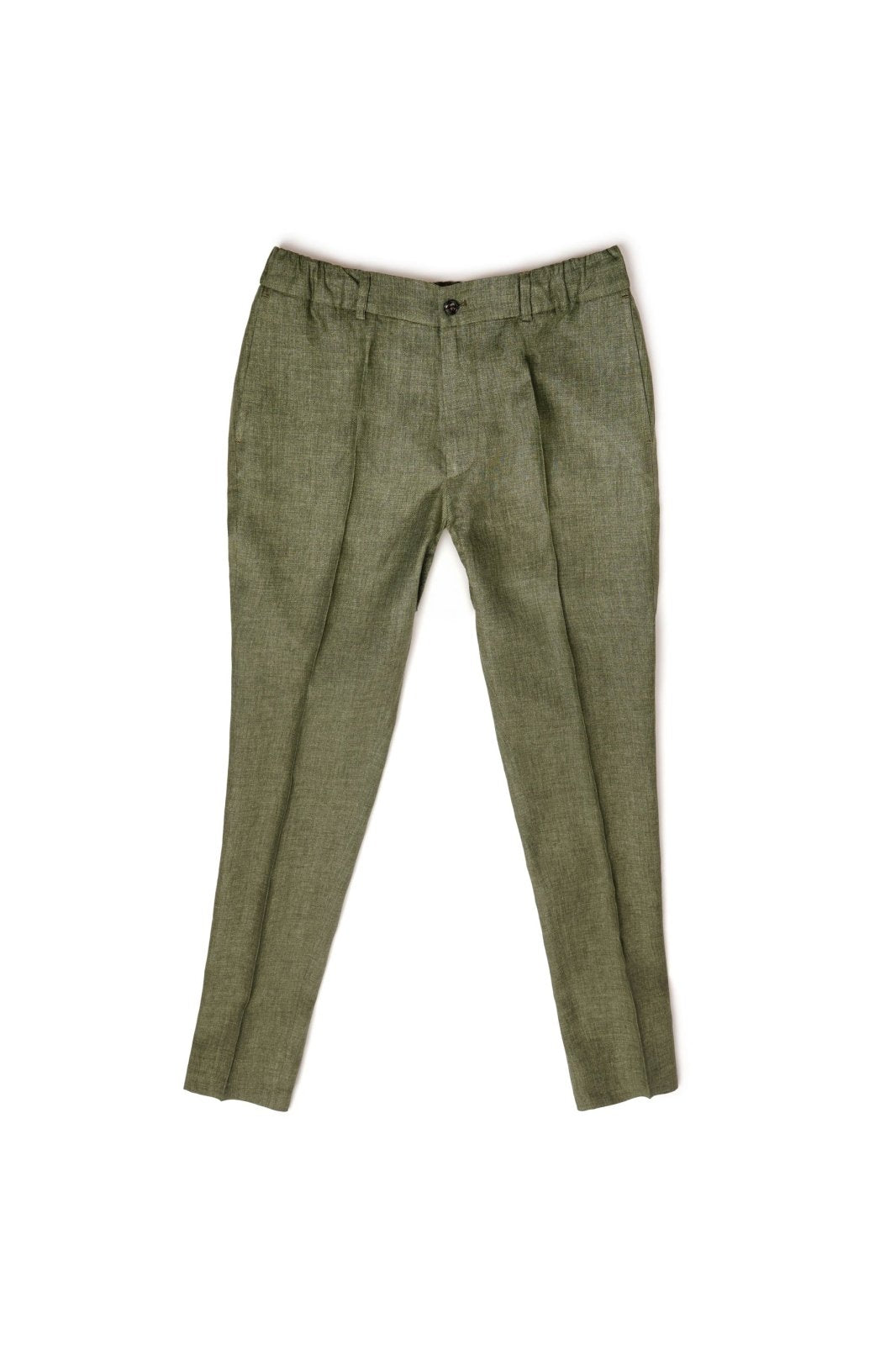 Sophisticated Olive Green Trousers - ADAMO