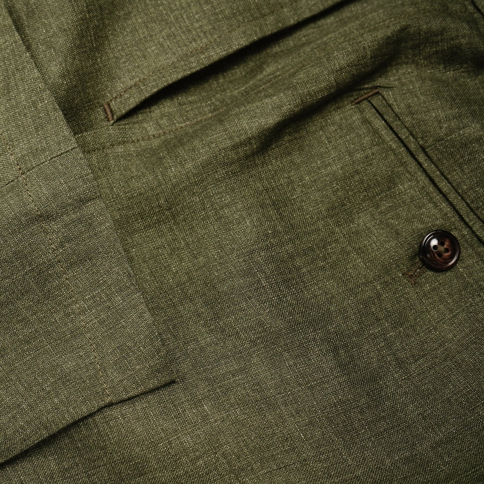 Sophisticated Olive Green Trousers - ADAMO