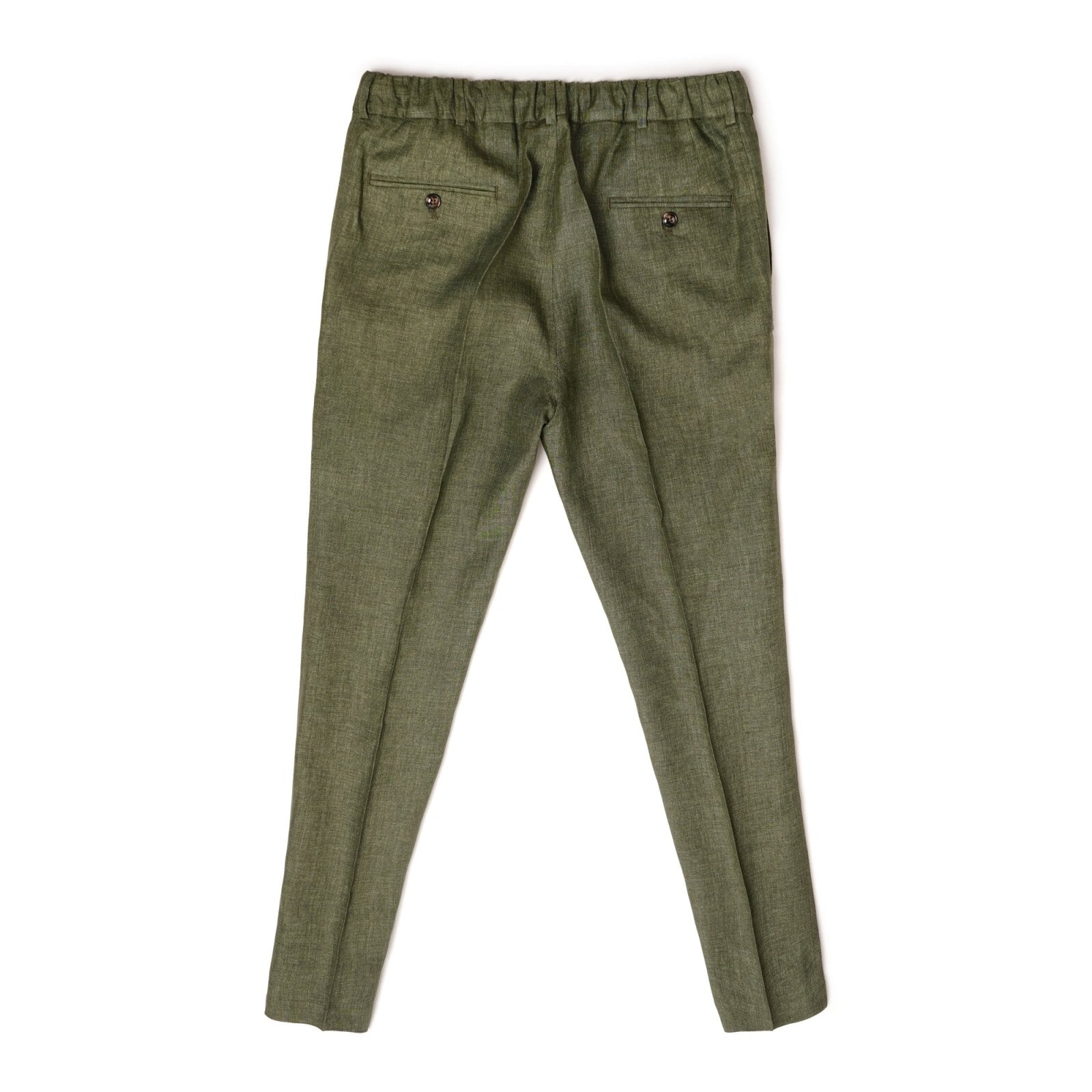 Sophisticated Olive Green Trousers - ADAMO