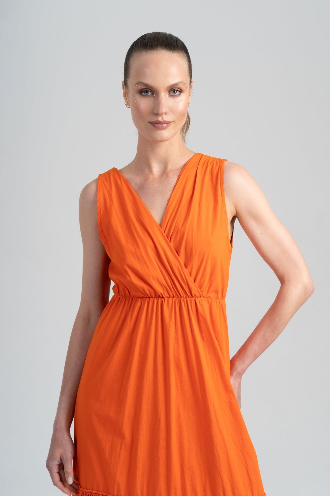 Sunset Glow Sleeveless Dress - ADAMO