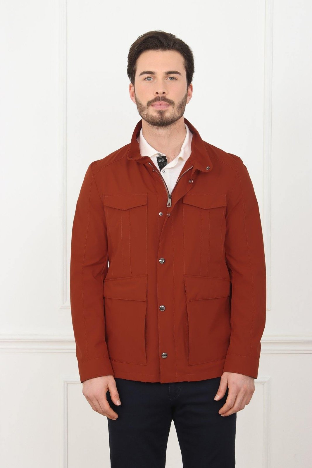 Terracotta Waterproof Coat - ADAMO