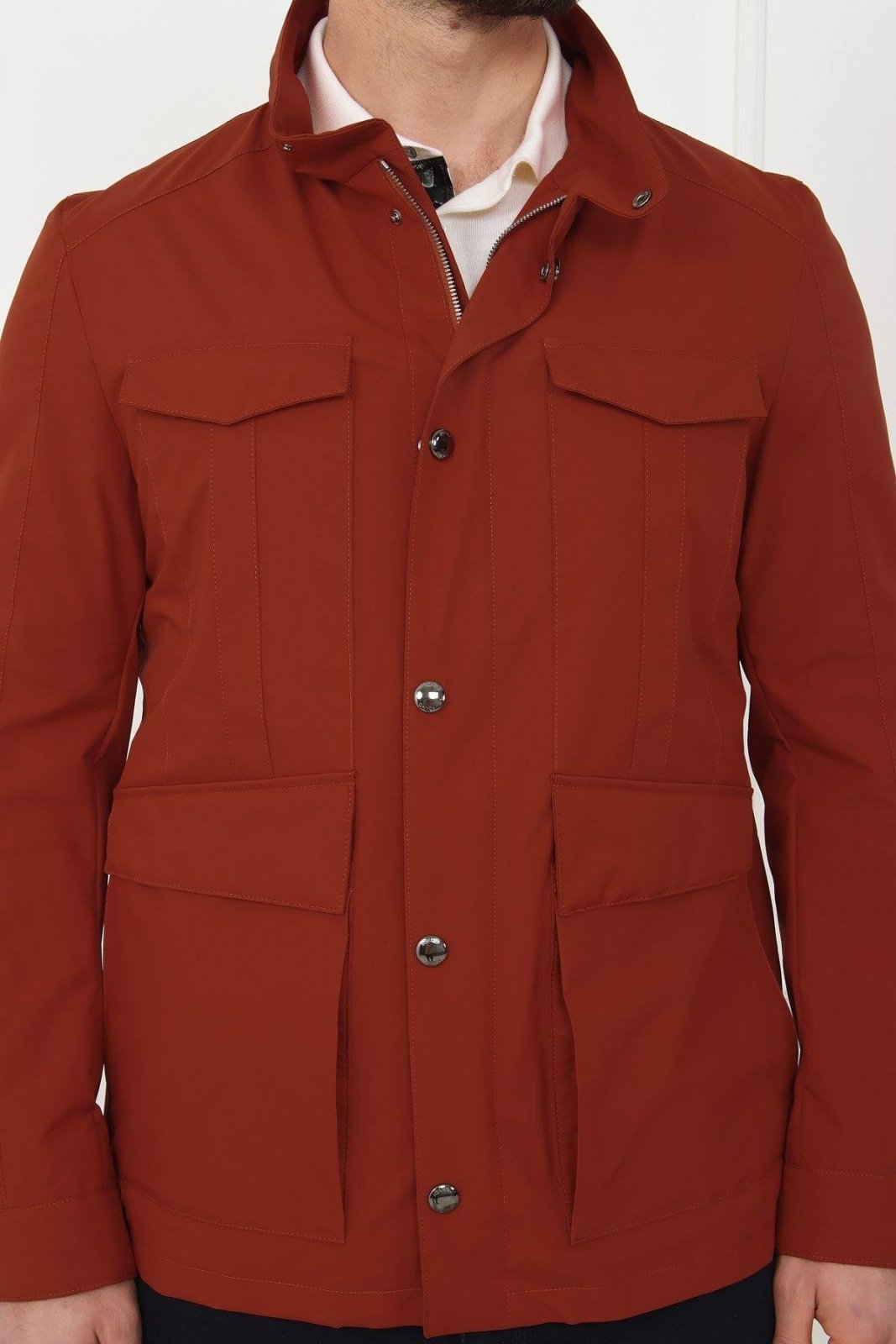 Terracotta Waterproof Coat - ADAMO