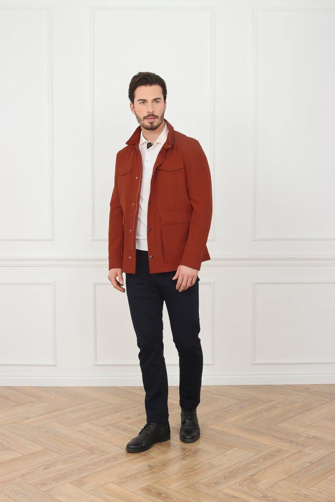 Terracotta Waterproof Coat - ADAMO