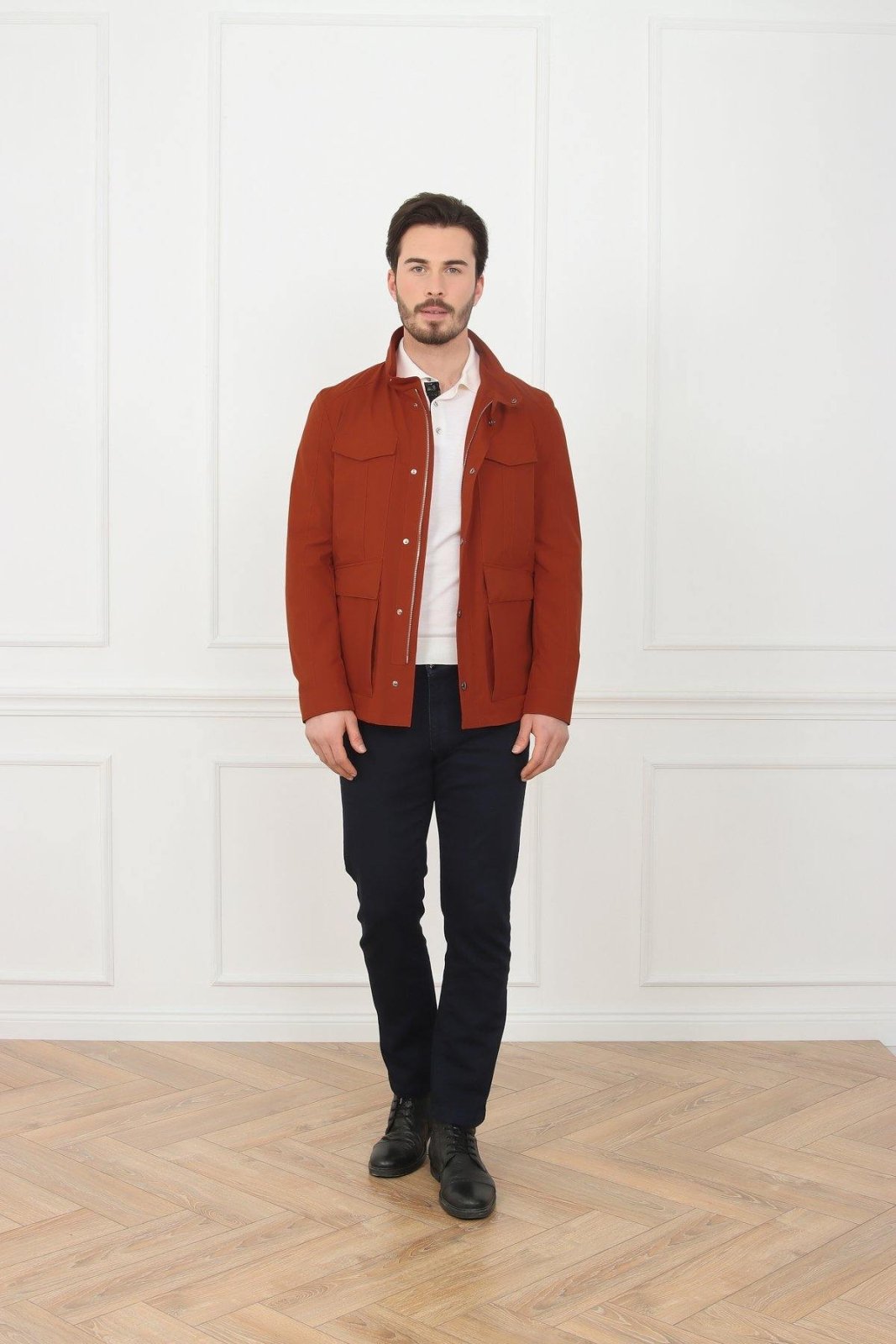 Terracotta Waterproof Coat - ADAMO