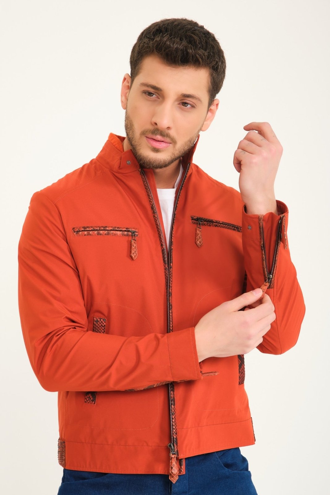 Terracotta Waterproof Jacket - ADAMO