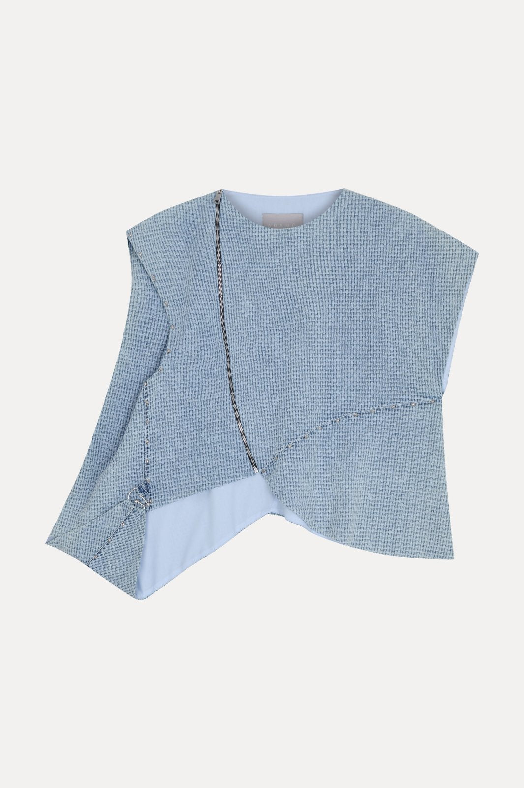 Textured Blue Top - ADAMO