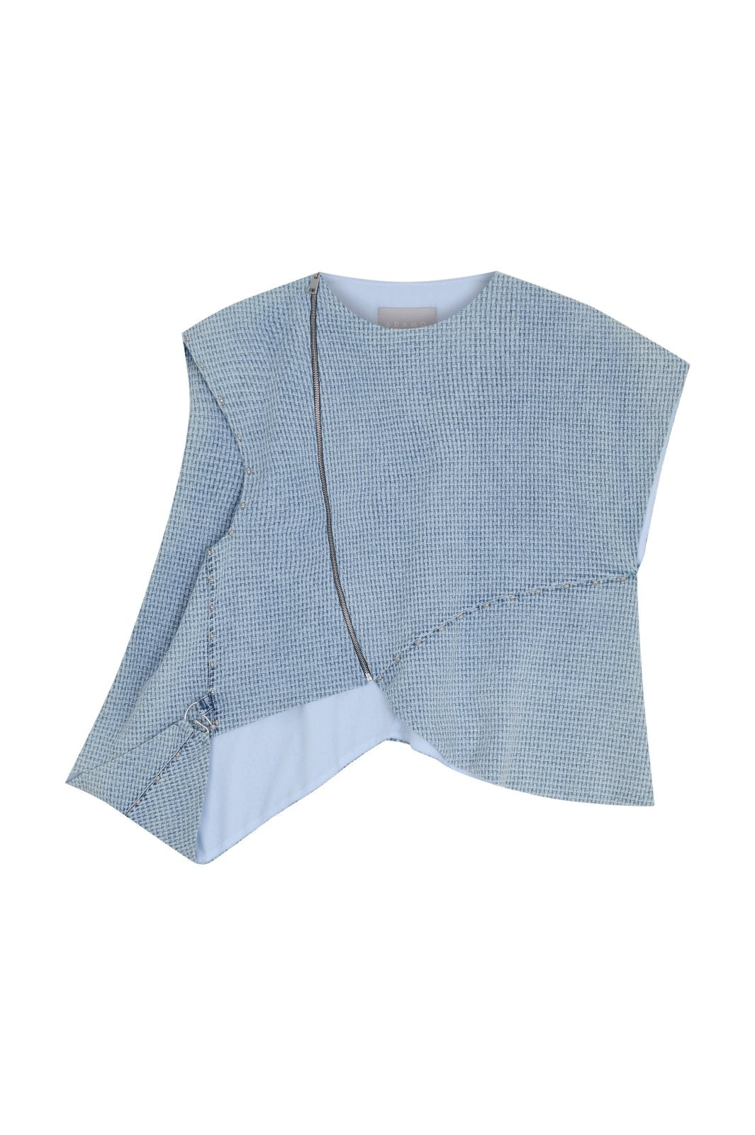 Textured Blue Top - ADAMO