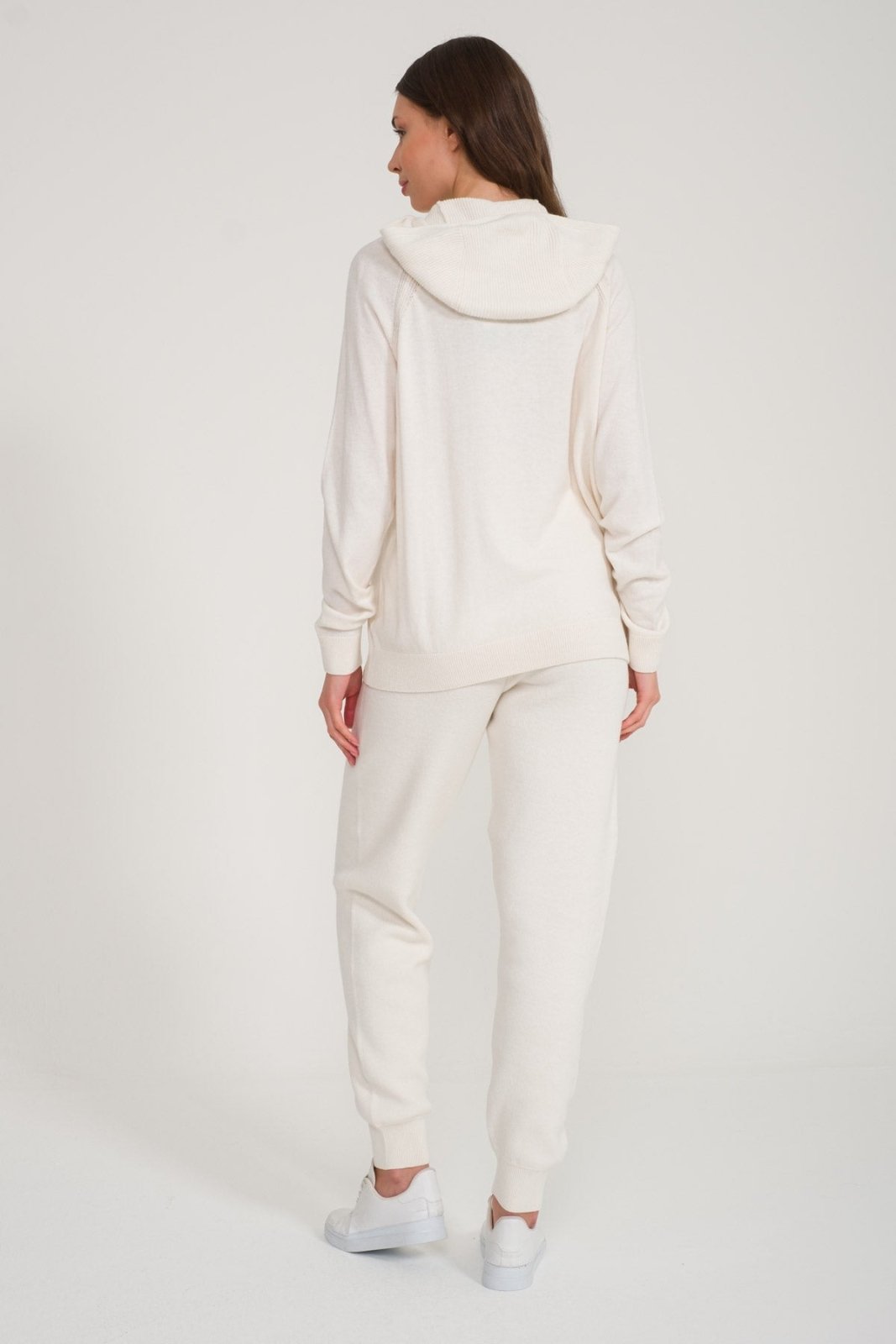 White Knit Sweater & Pants Set - ADAMO