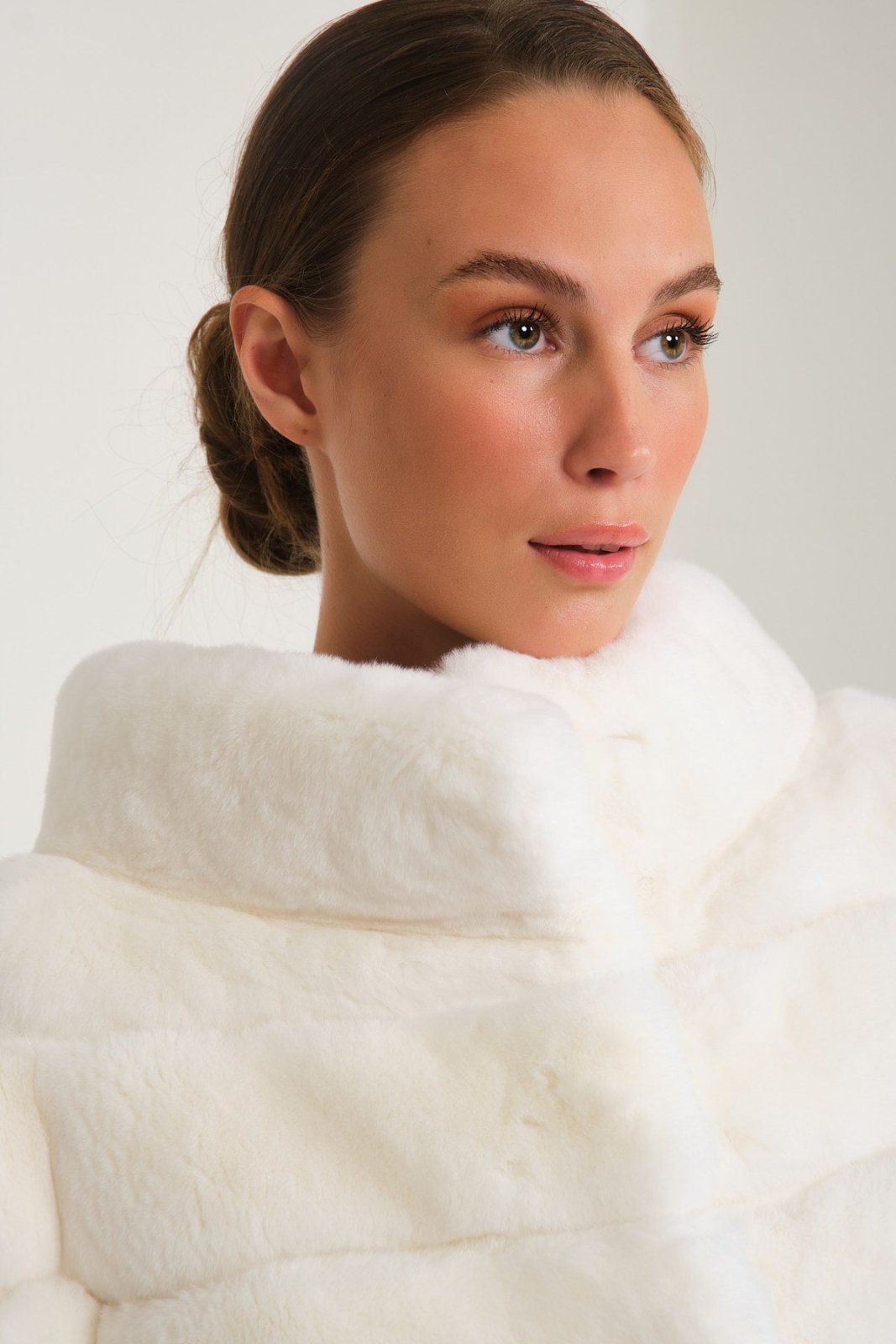 White Rex Fur Jacket - ADAMO