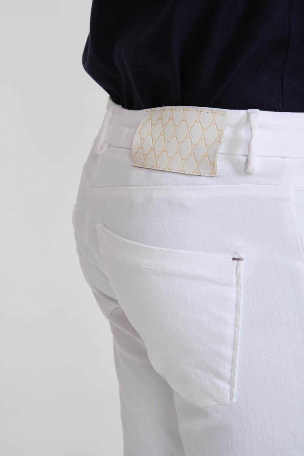 White Slim Fit Jeans - ADAMO