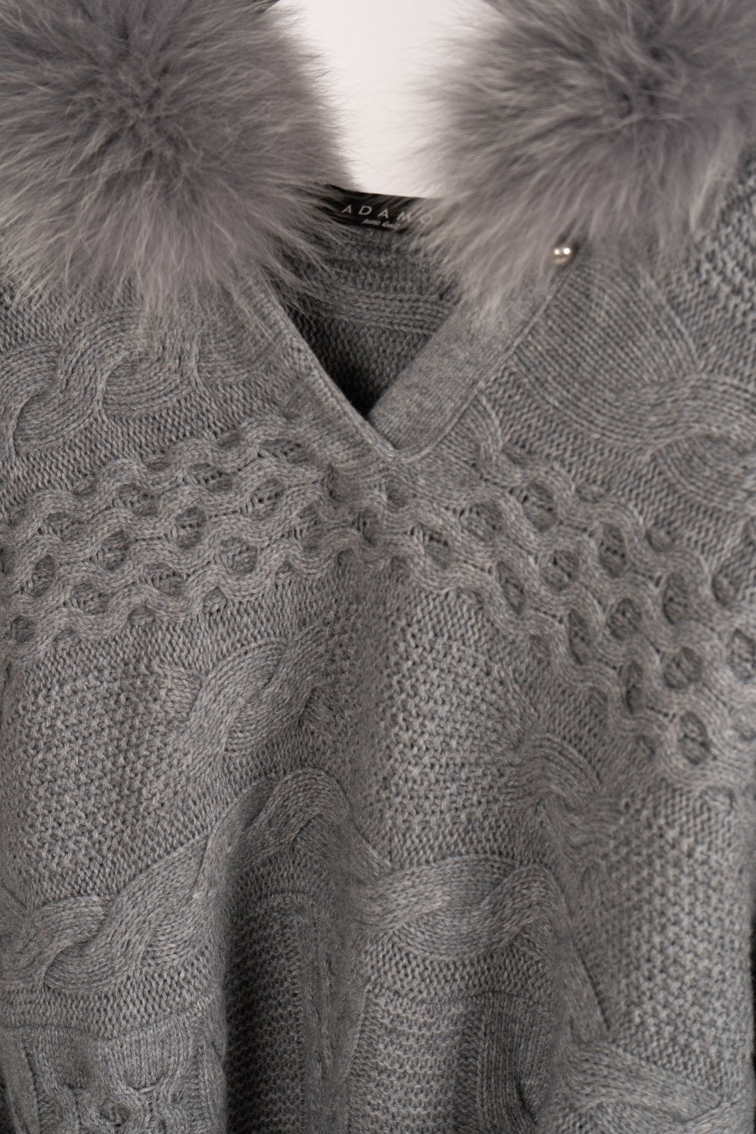 Winter Whispers Fox Trim Knit - ADAMO