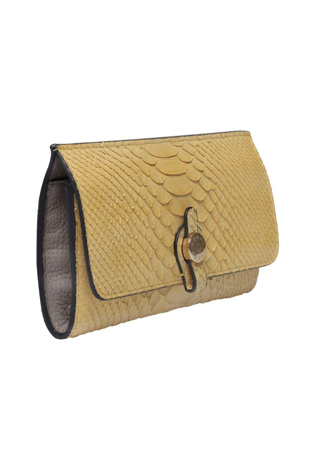 Yellow Python Leather Purse - ADAMO