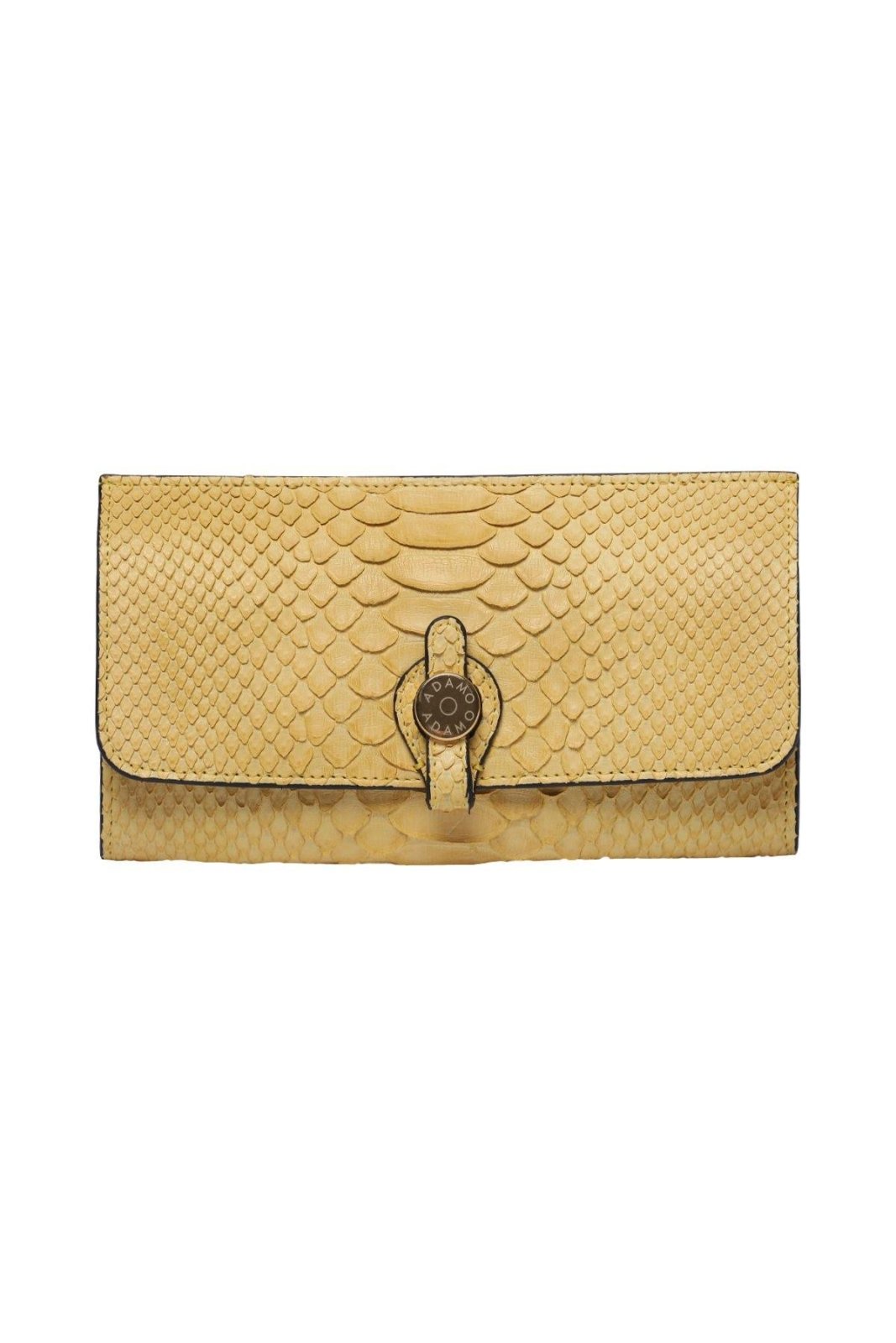 Yellow Python Leather Purse - ADAMO