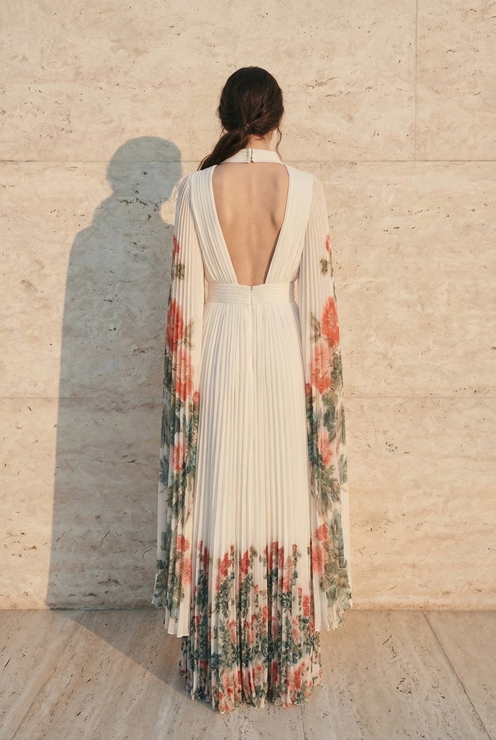 Rosalia Pleated Maxi Dress