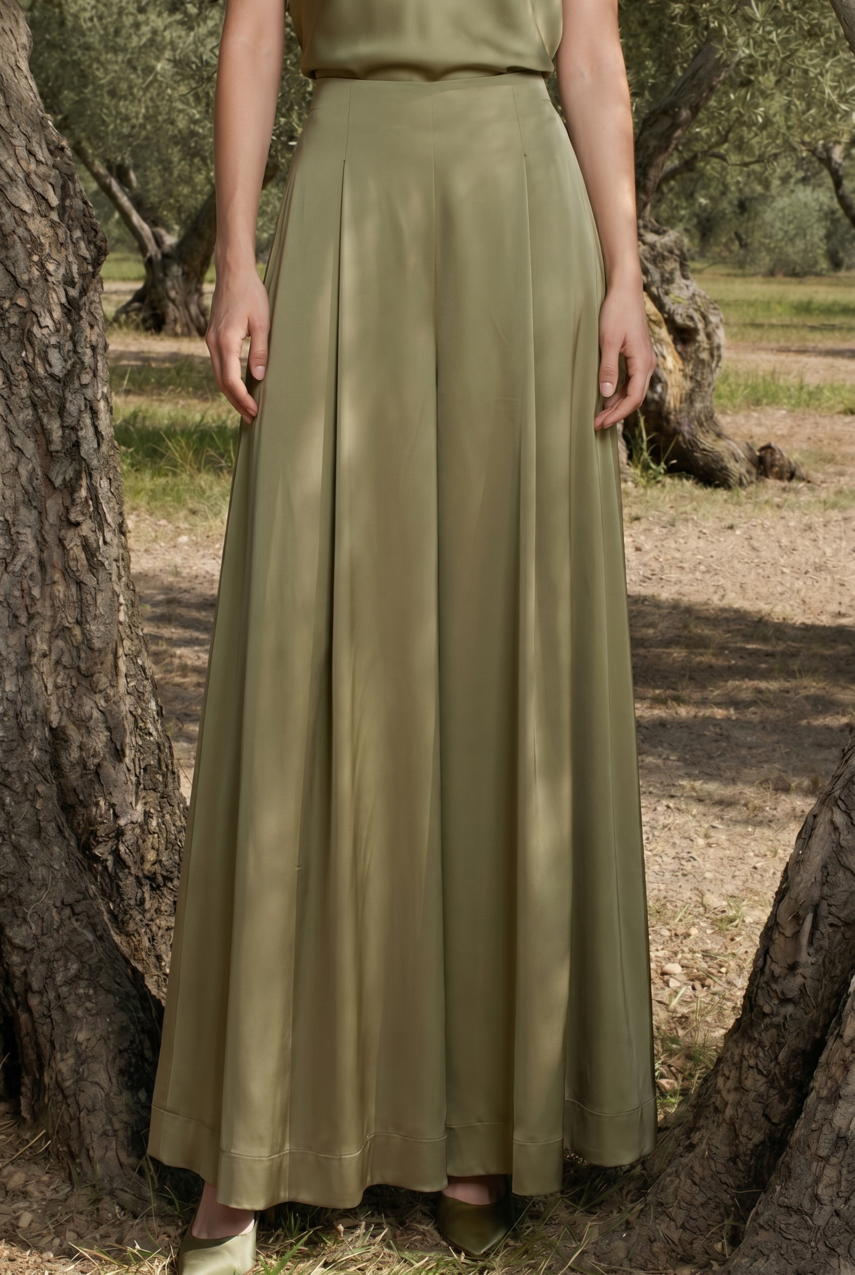 Selvaré Satin Flow Skirt
