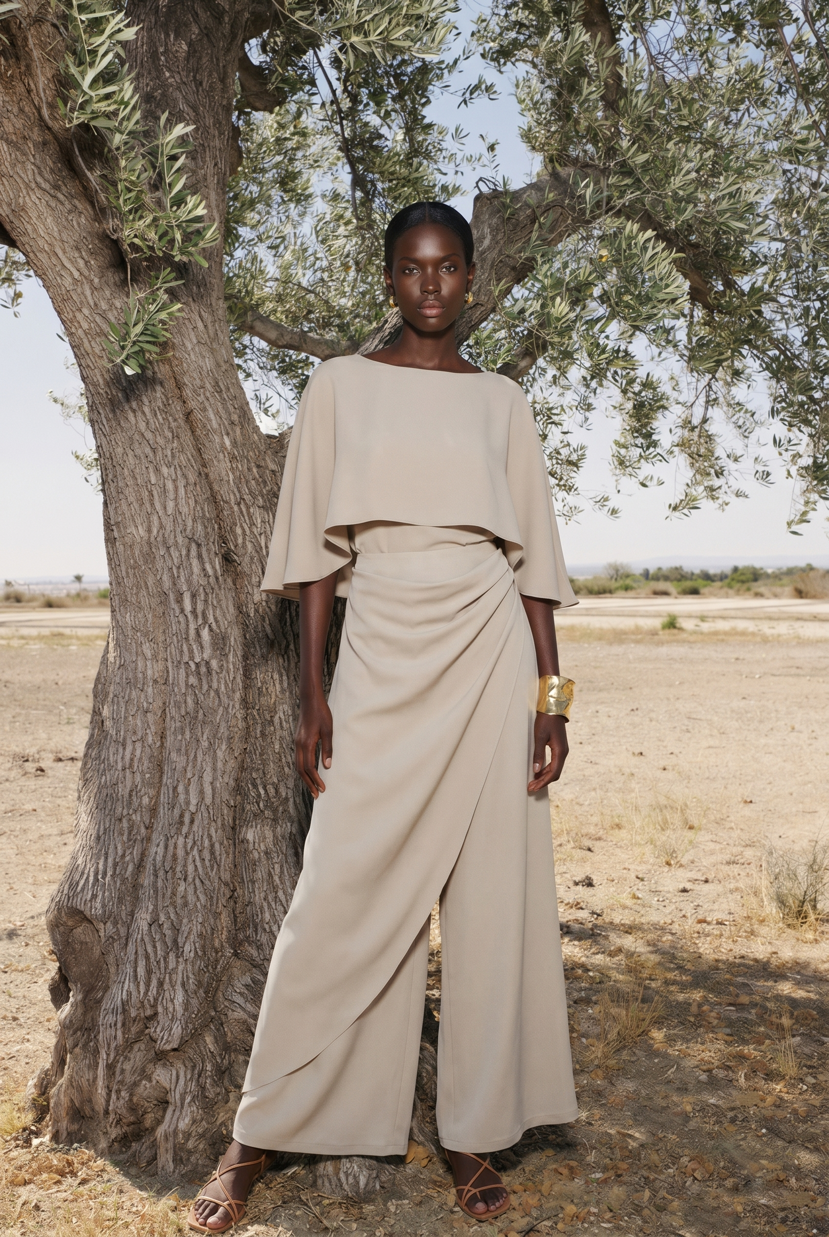 Sorevia Draped Palazzo Trousers
