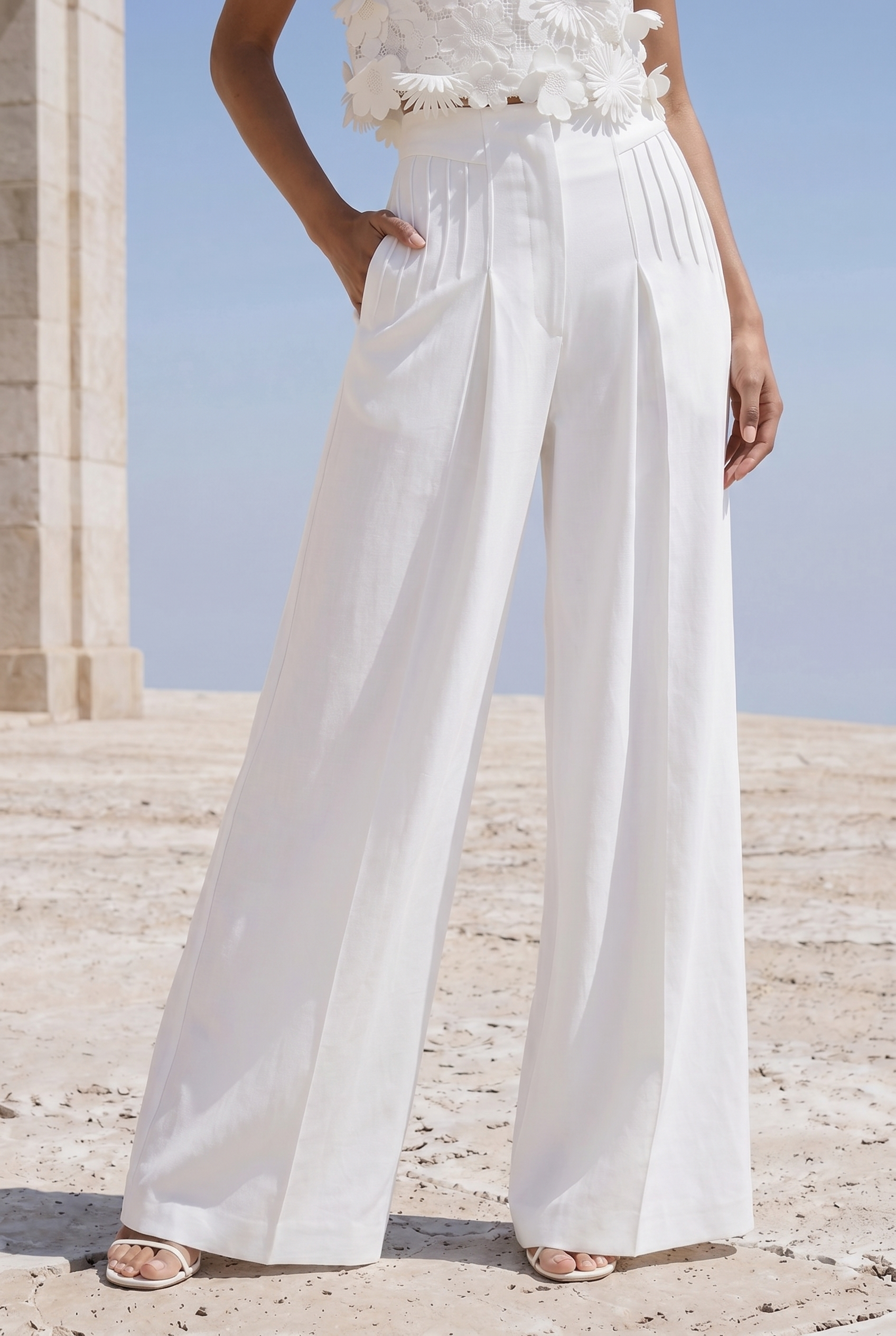 Serelune Marina Wide-Leg Trousers