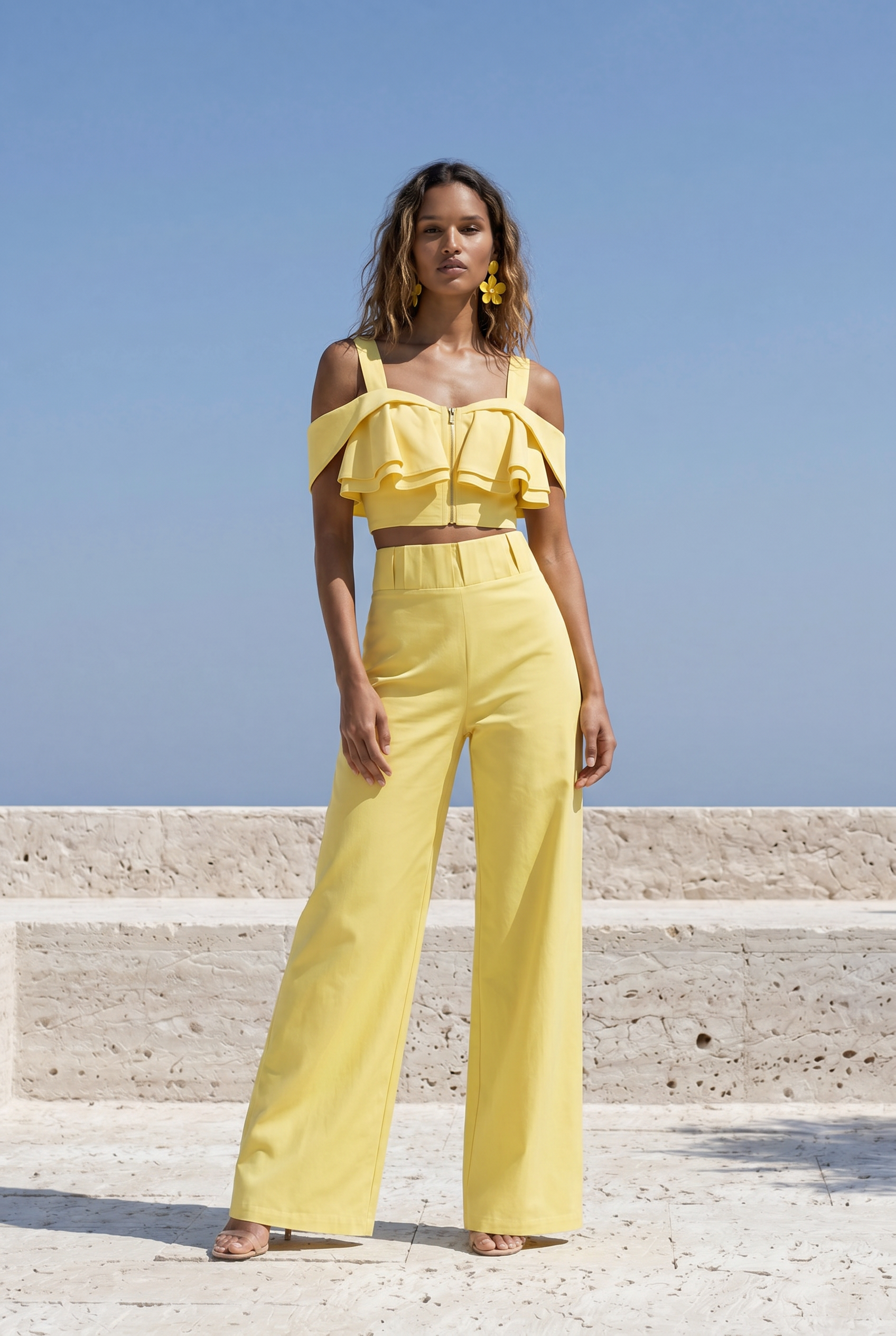 Solevara Wide-Leg Trousers