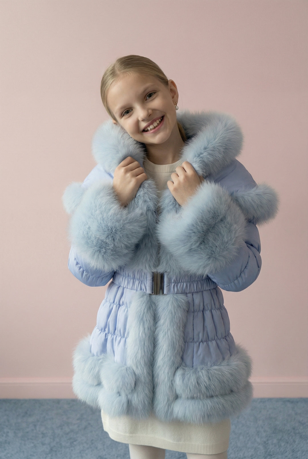Petite Royale Fox Trim Jacket