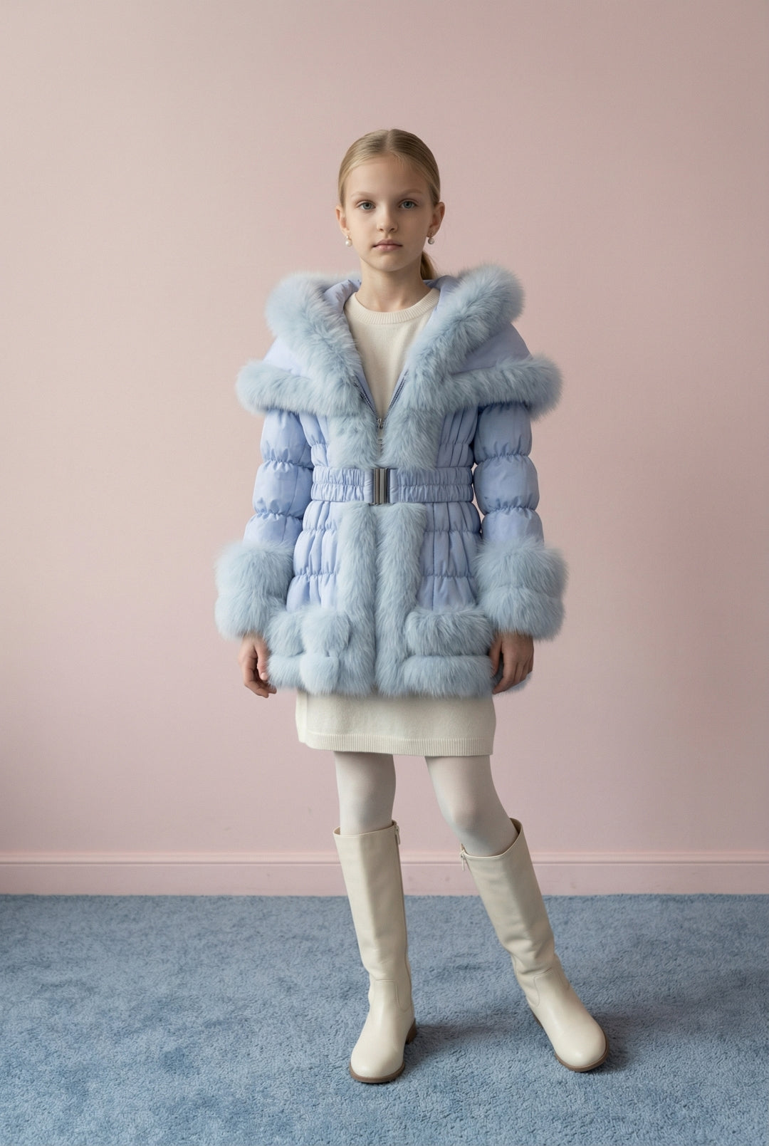 Petite Royale Fox Trim Jacket