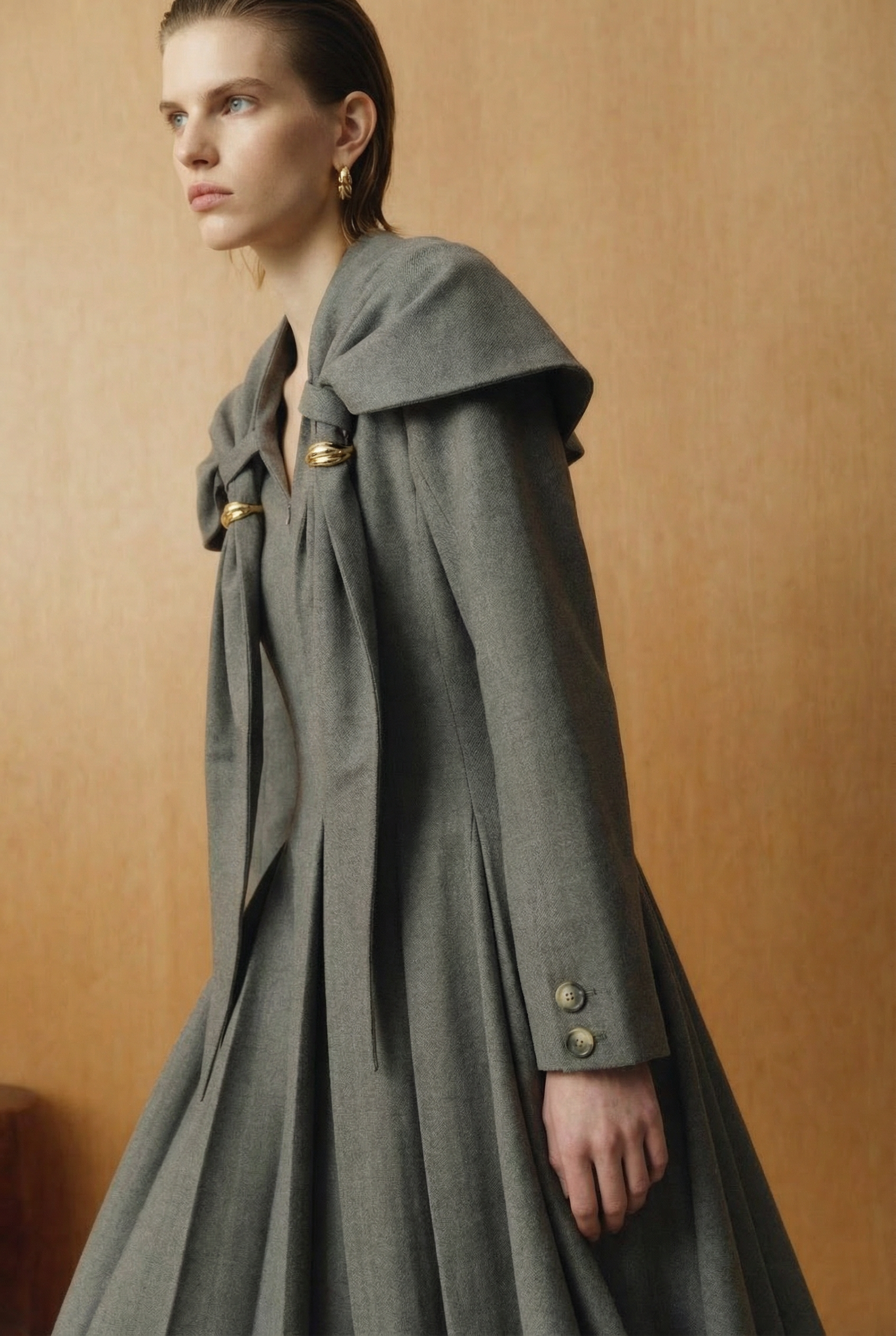 Grey Empress Tailored Dress