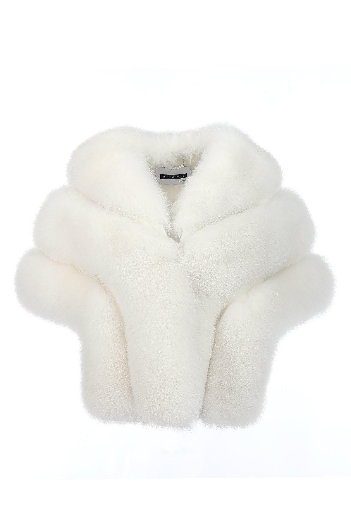 Swarovski Design White Fox Fur Shawl - ADAMO