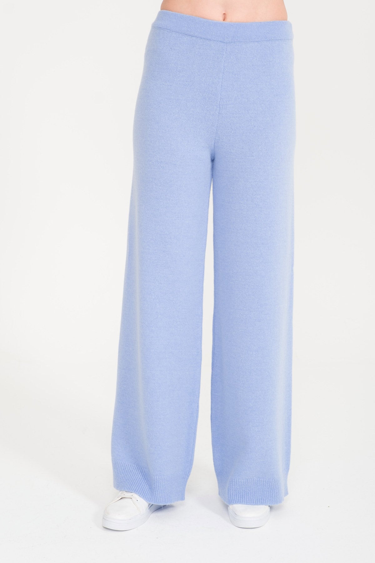 Light Blue Chinchilla Fur Lined Hoodie & Pants Set
