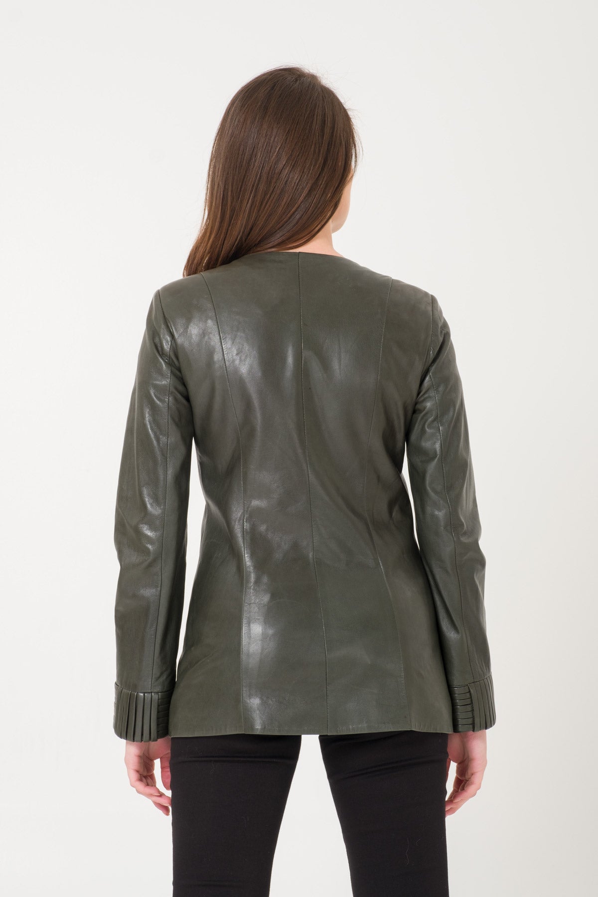 Dark Green Leather Jacket