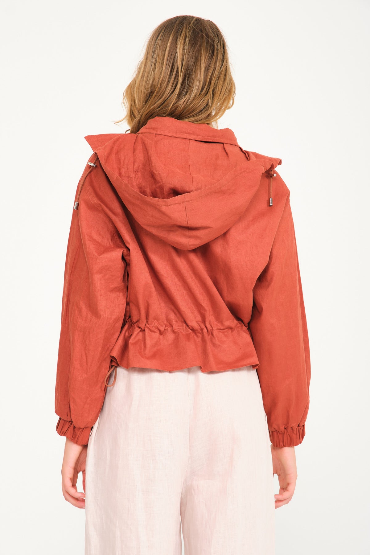 Terracotta Linen Jacket