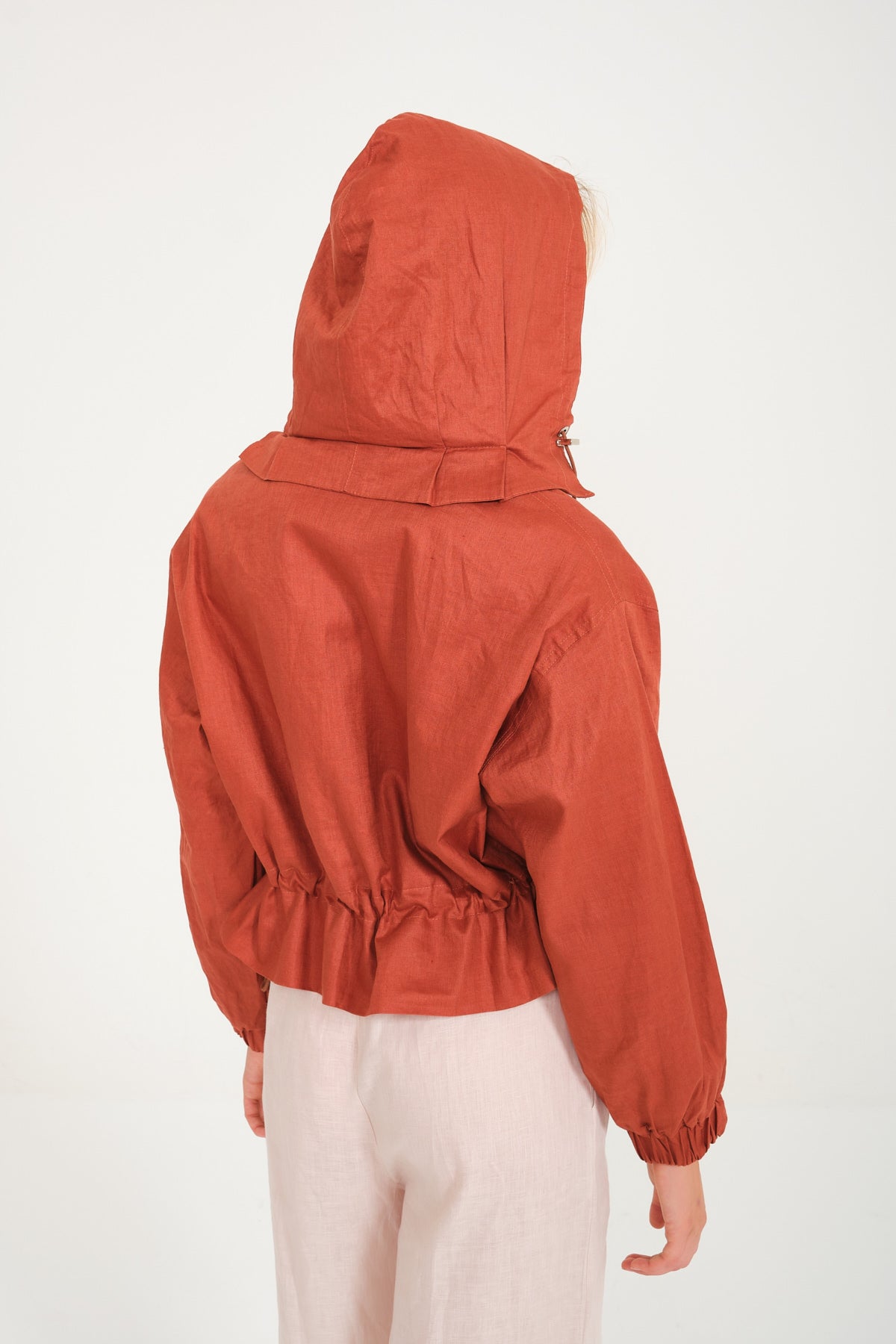 Terracotta Linen Jacket