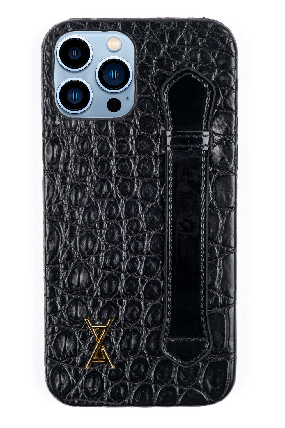 Blue Ostrich Leather iPhone 13 Pro Max Case Ostrich Case iPhone 13 Exotic  Leather Case for 11 Pro Ostrich Leather Phone Case
