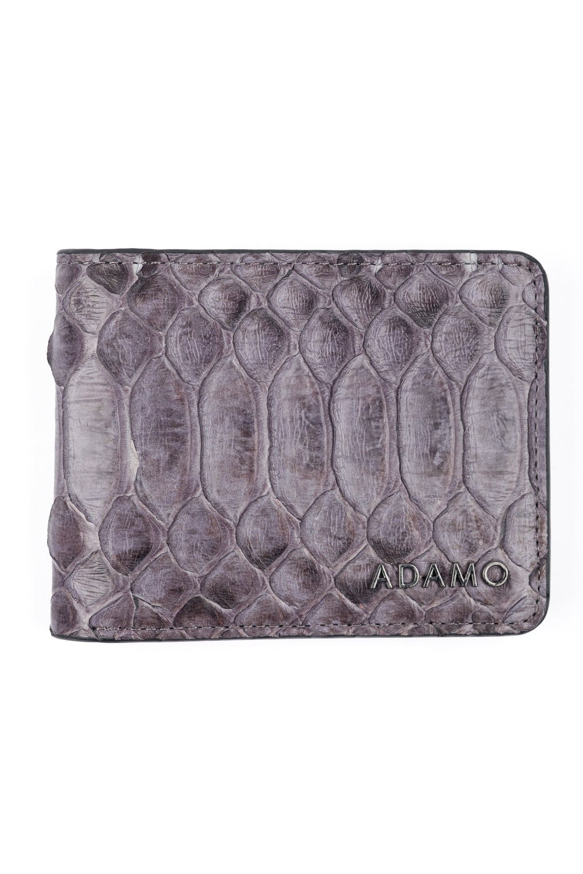 Grey Python Leather Wallet