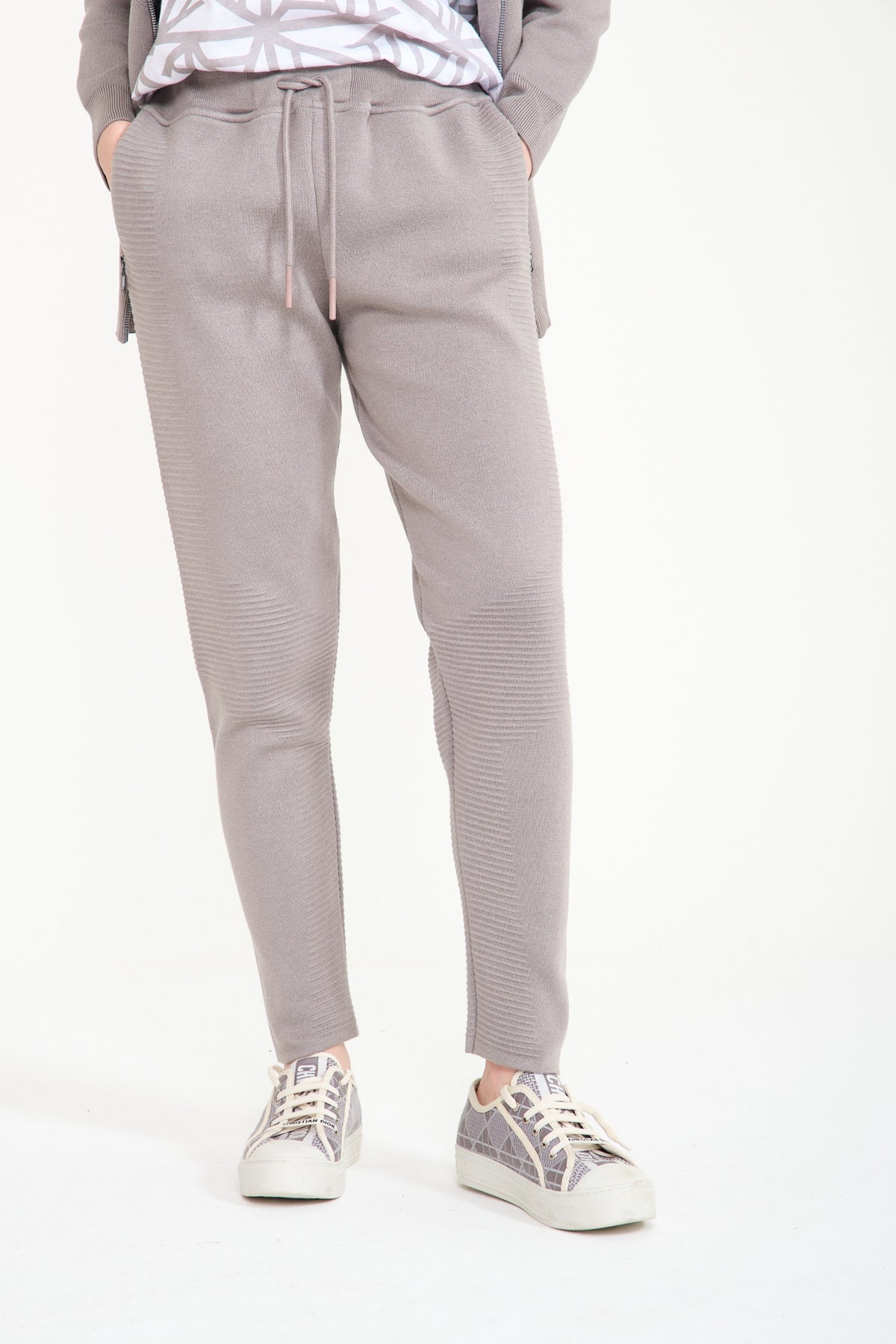 Grey Cardigan Joggers Set