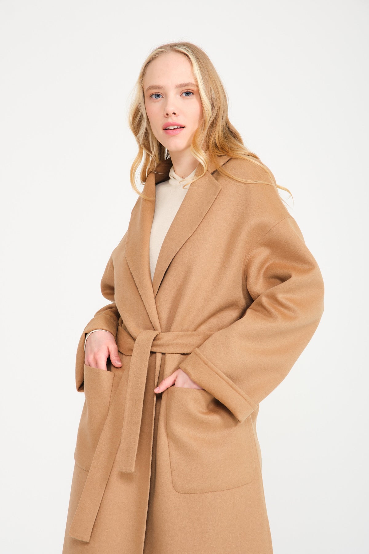 Camel Wool Long Coat