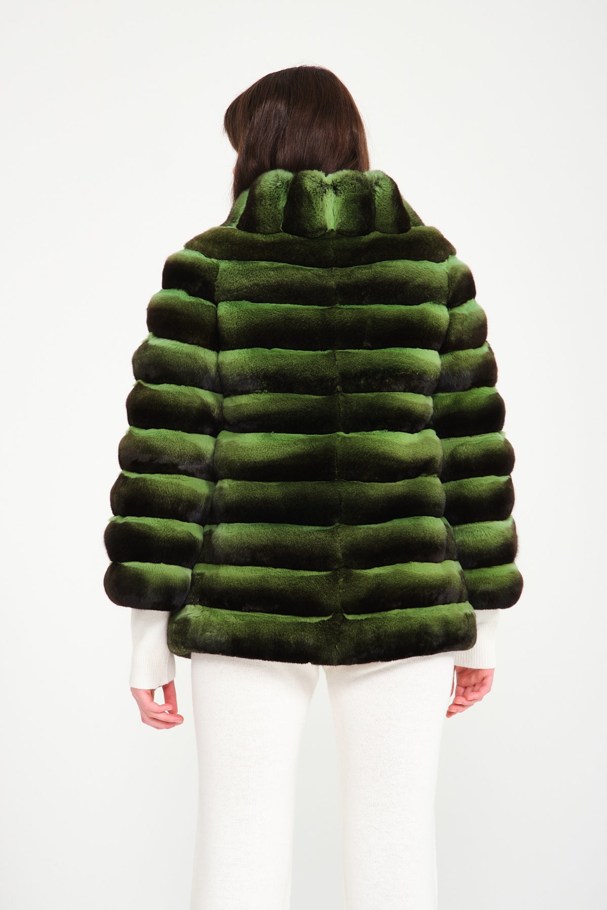 Green clearance coat fur