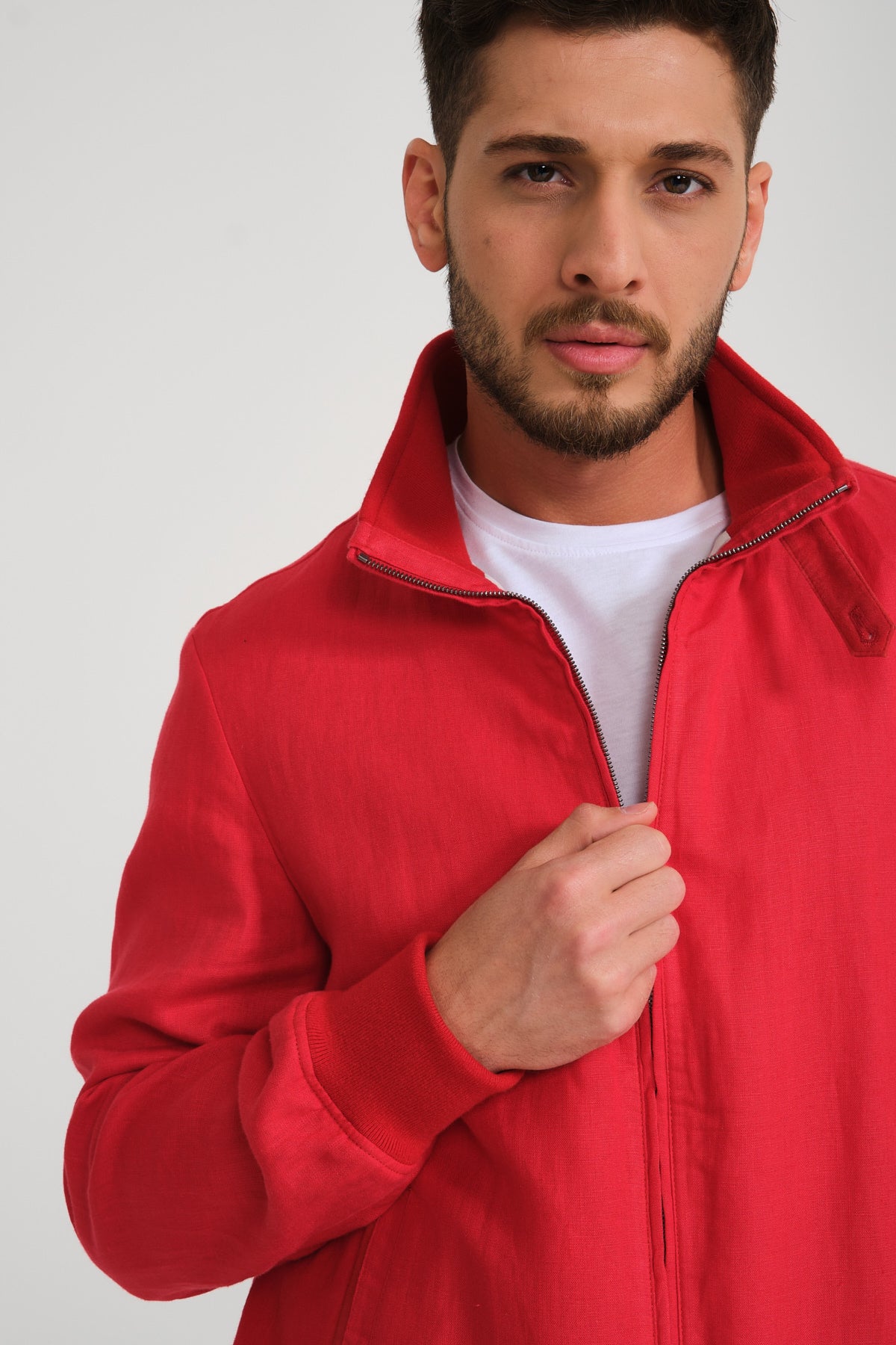 Red Linen Jacket