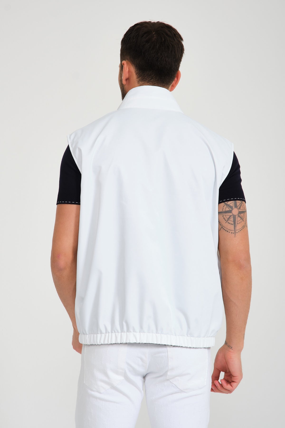White / Black Double Face Waterproof Vest