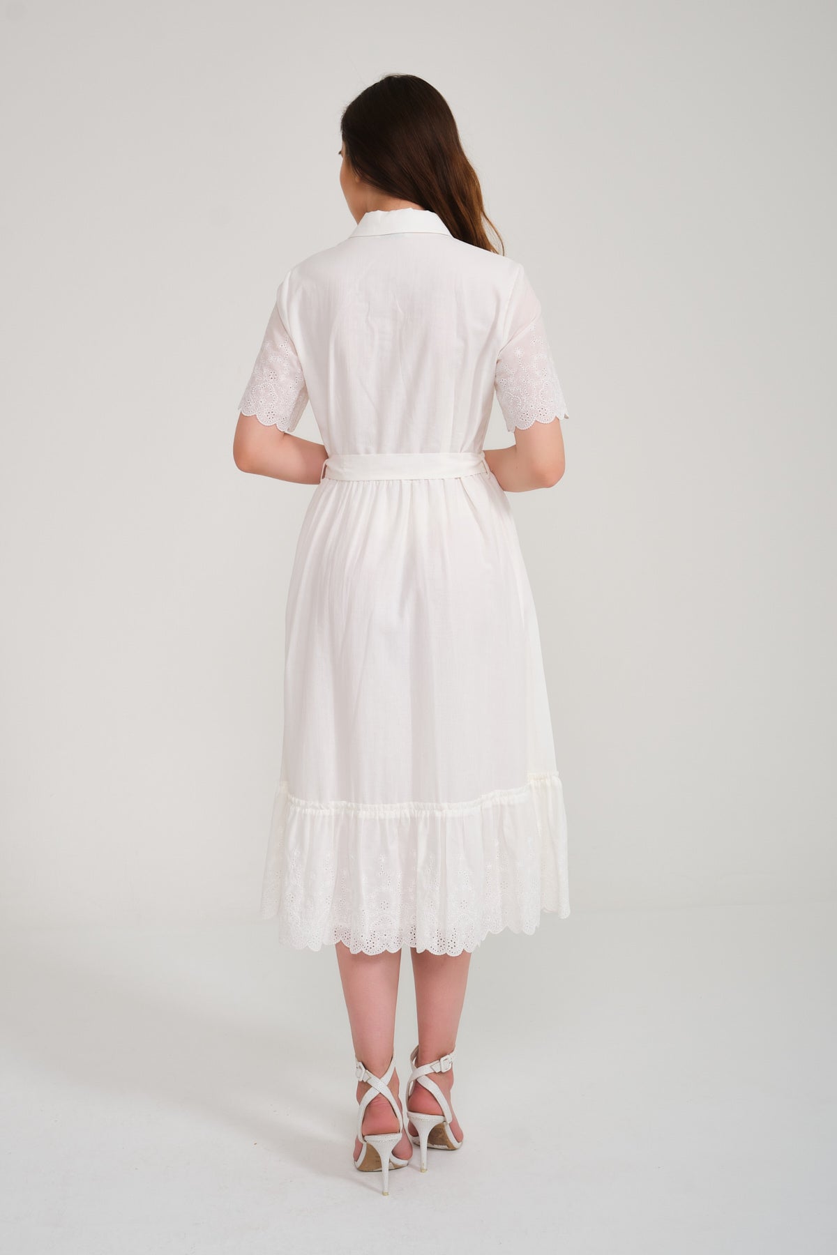 White Long Cotton Dress