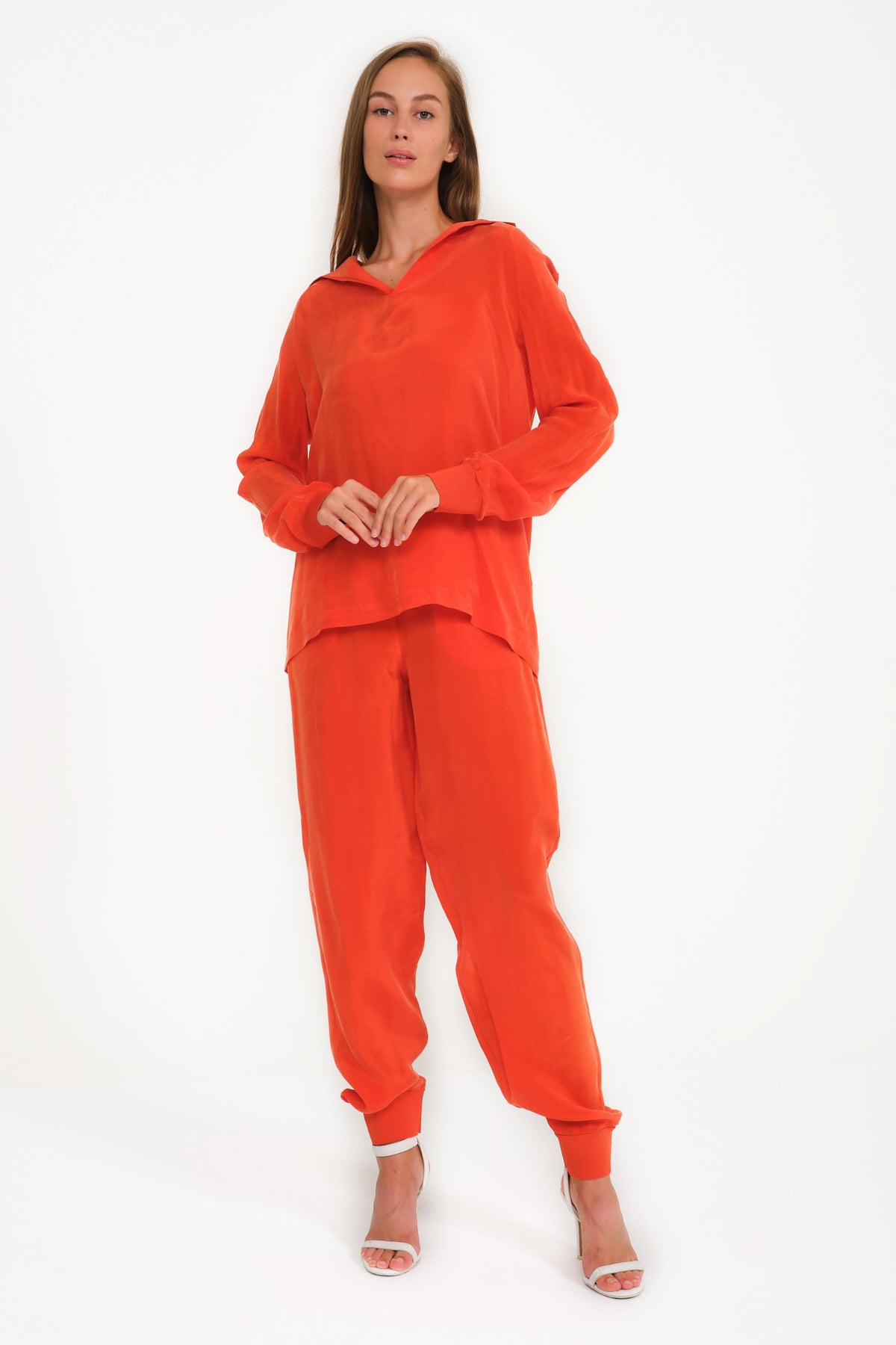 Orange Vegan Suit Set