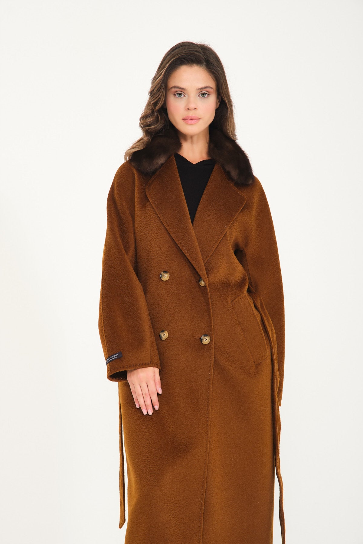 Brown Wool Long Coat