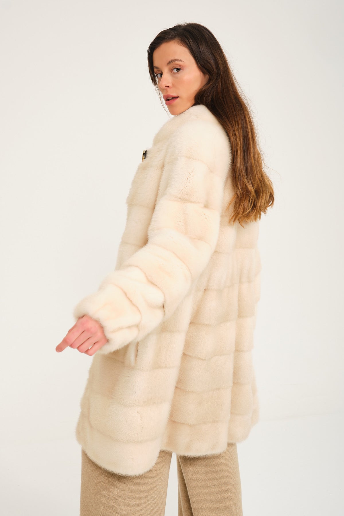 Wallis mink padded clearance coat