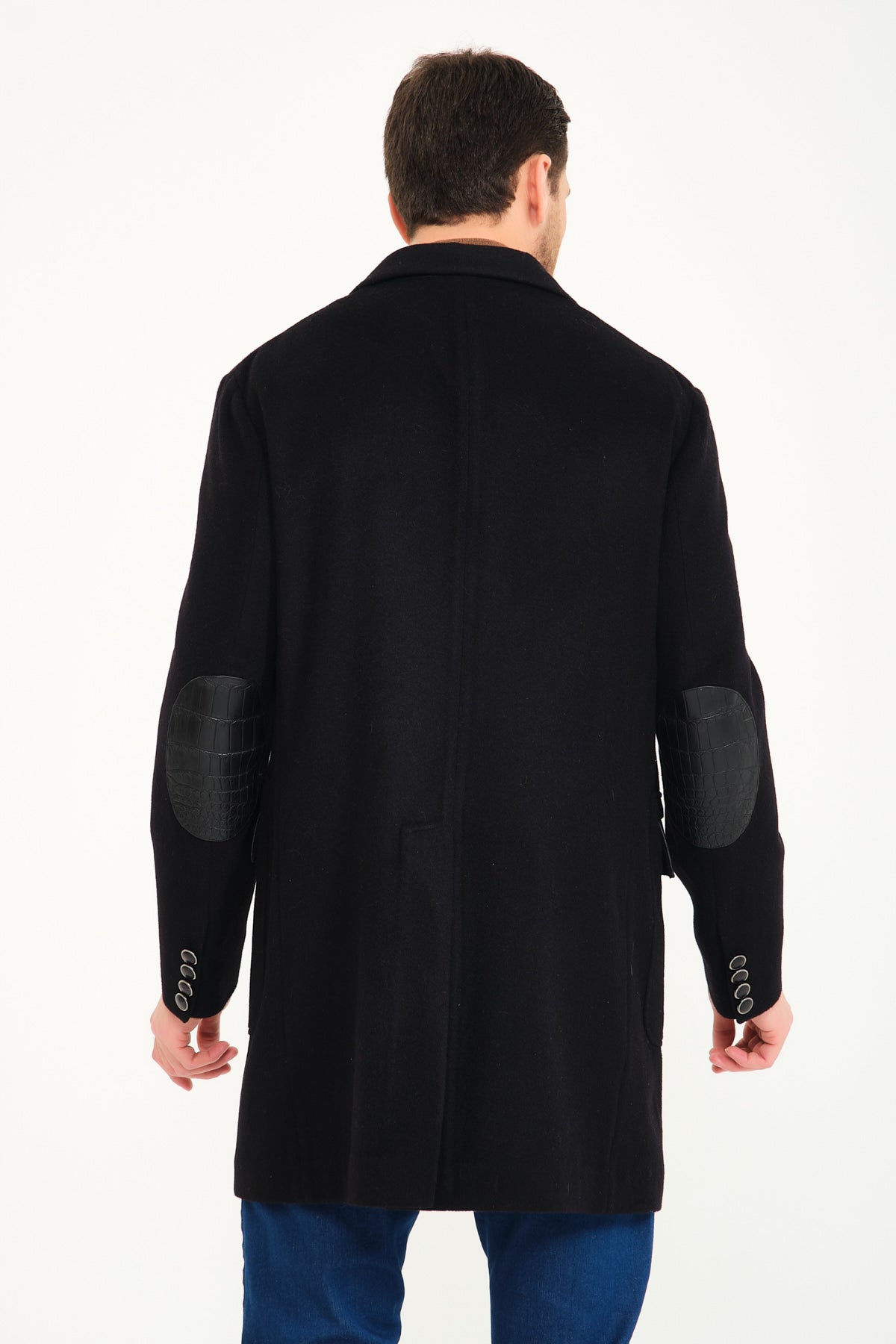 Black Cashmere & Wool Coat