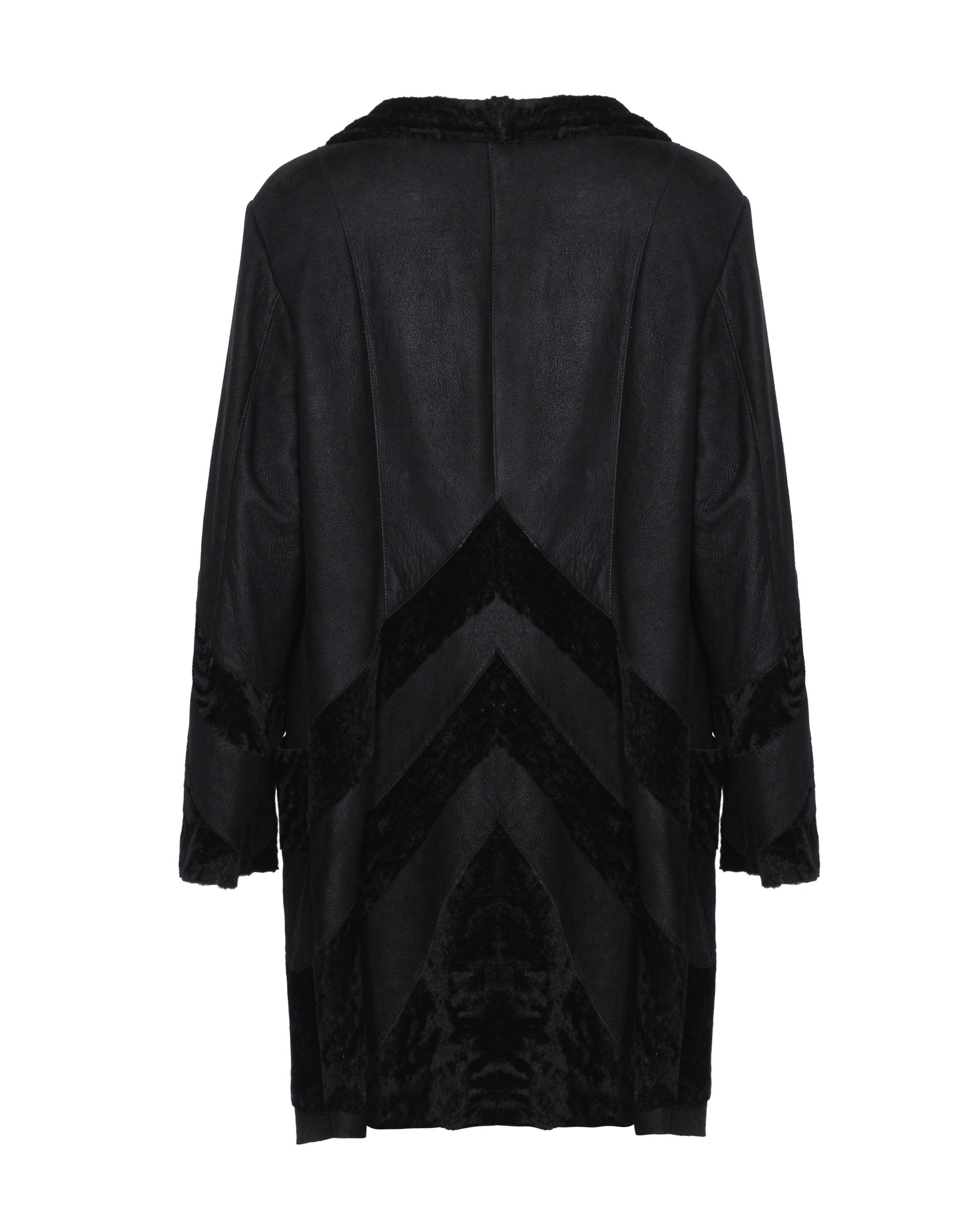 Black Long Fur Coat