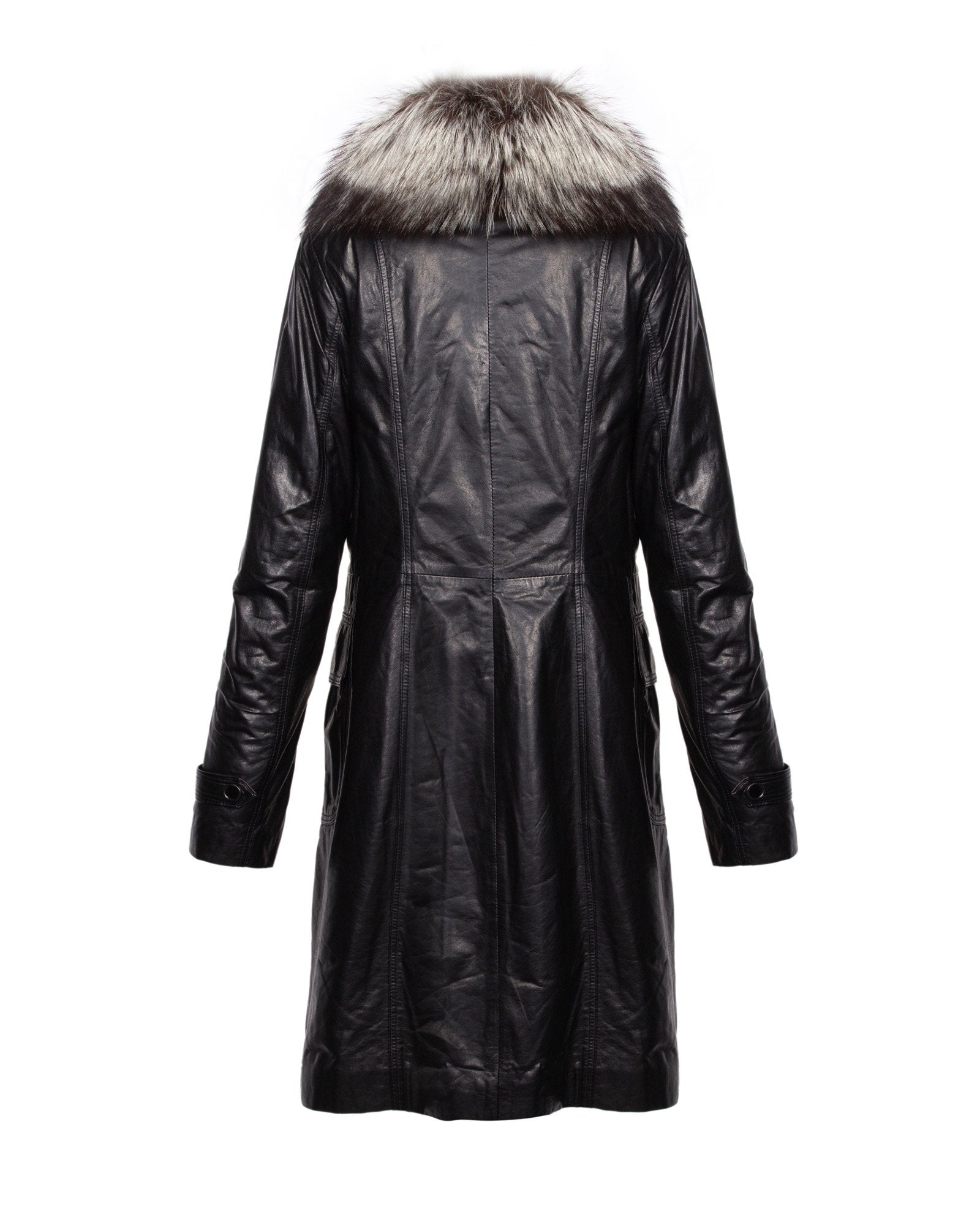 Black Long Leather Coat