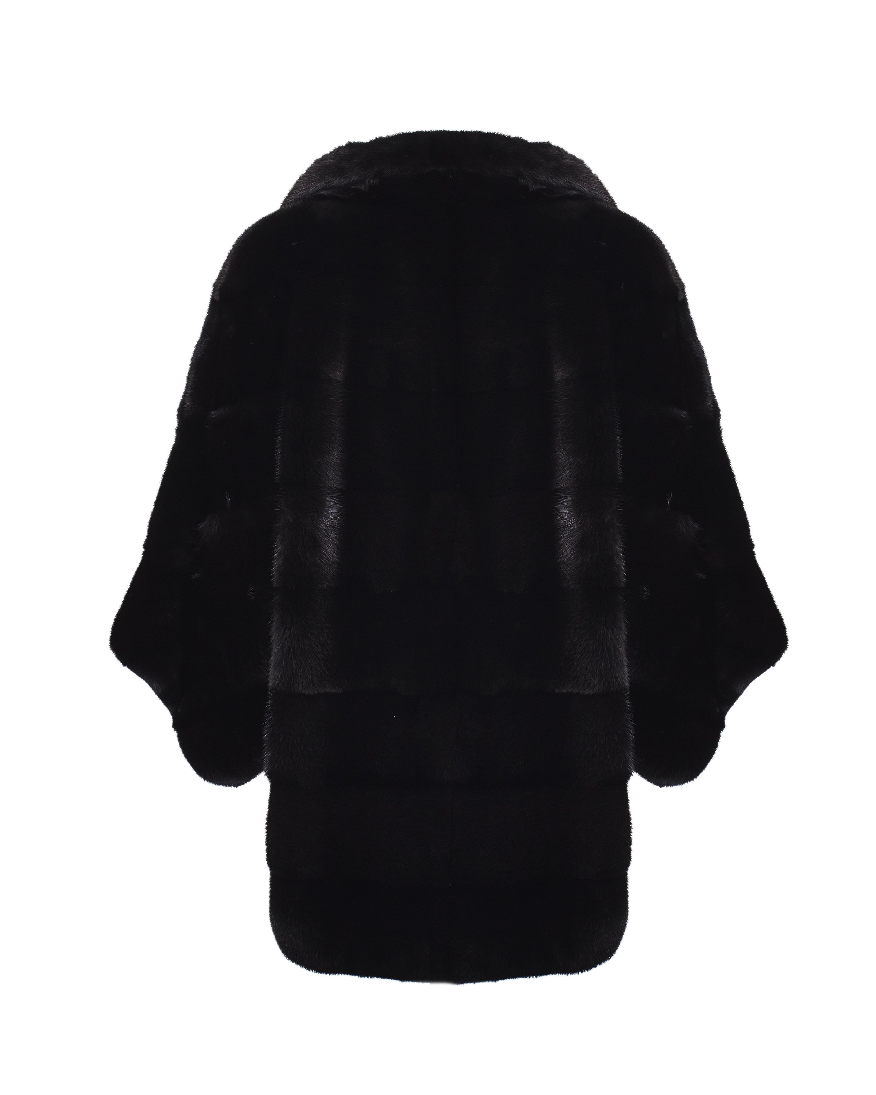 Black Long Mink Fur Coat