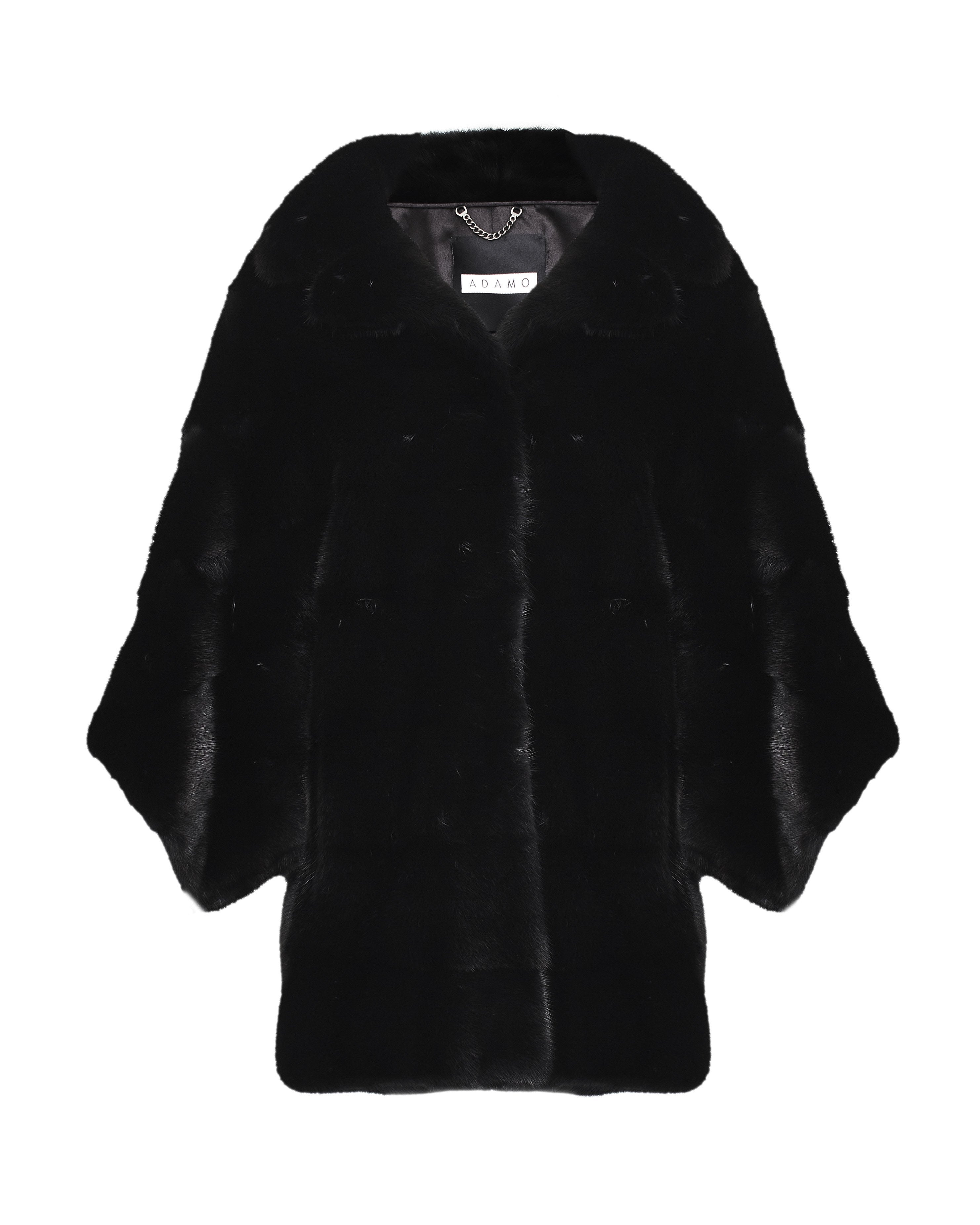 Black Long Mink Fur Coat