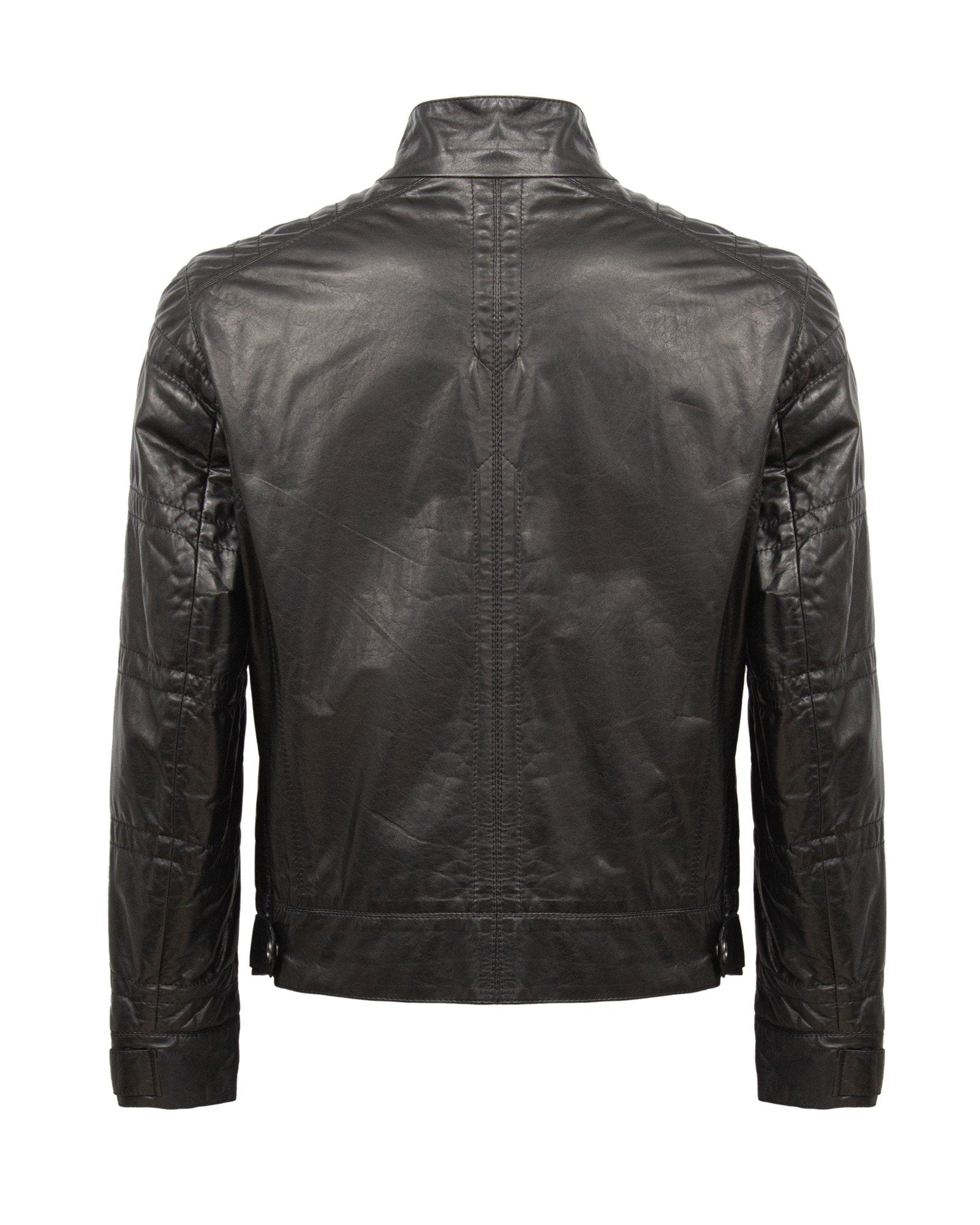 Black Short Leather Jacket