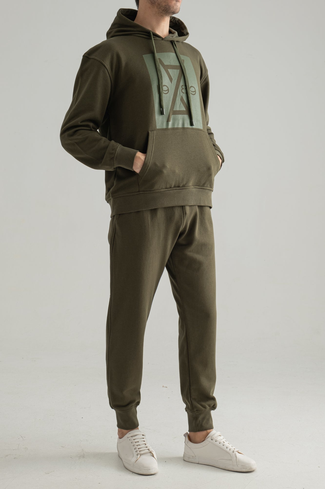 Green Hoodie Jogger Set